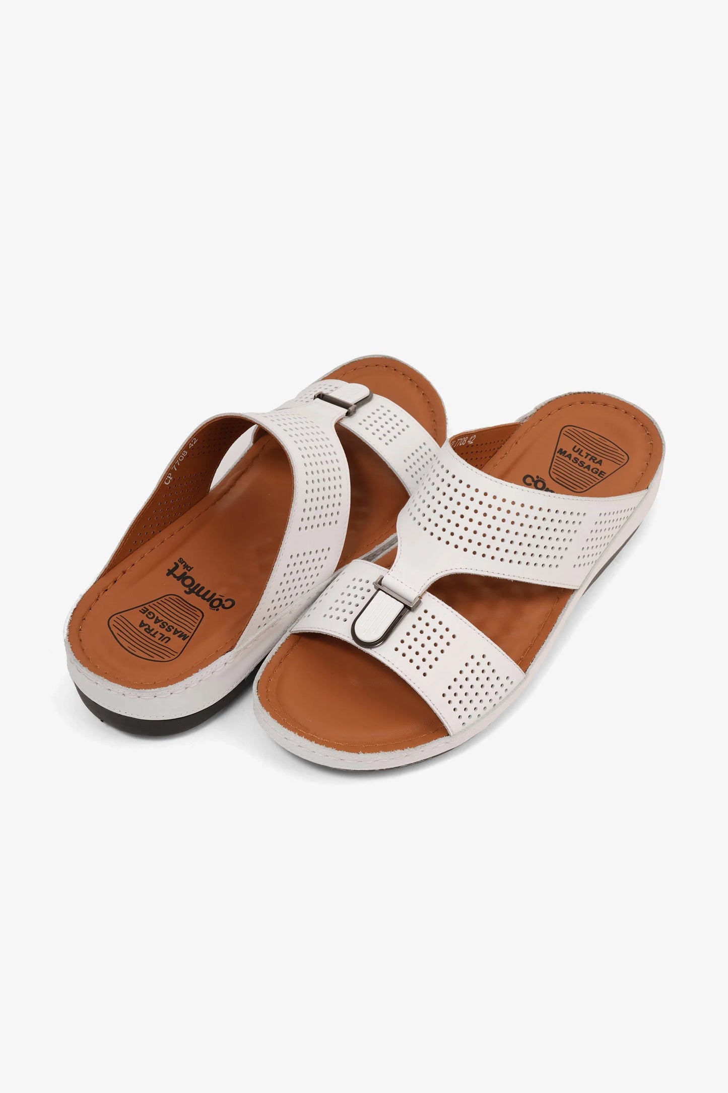 Comfort Plus Men's Arabic Sandals White CP 7708