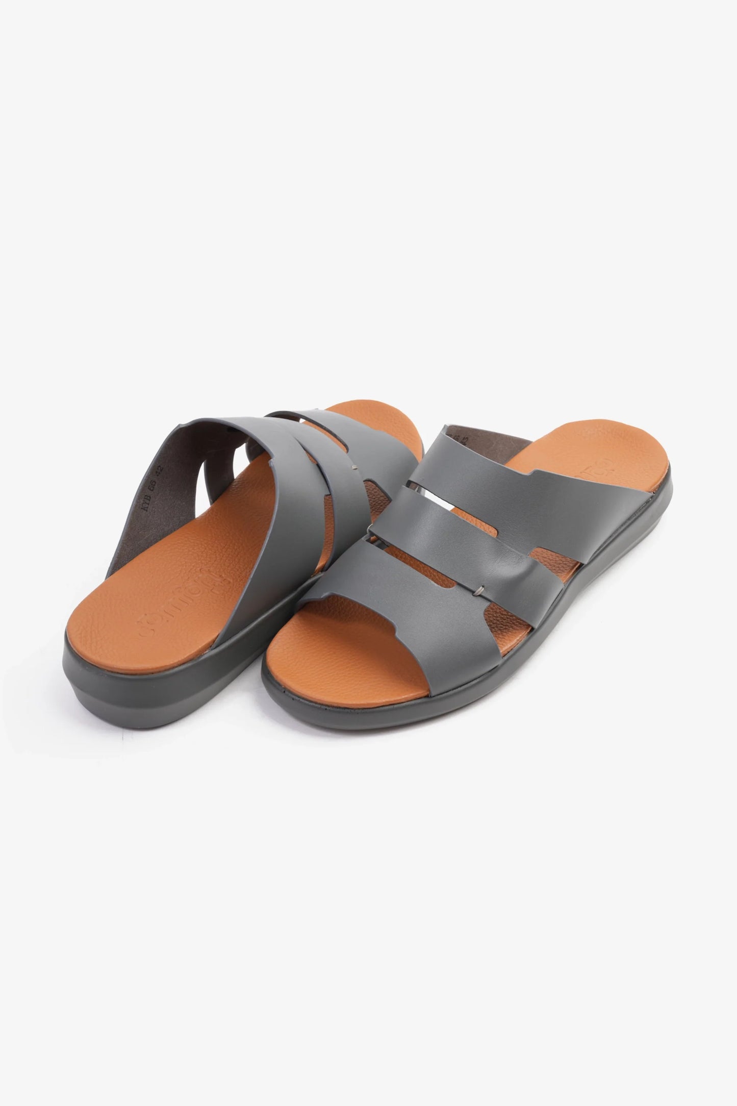 Comfort Plus Men's 2.2mm Arabic Sandals Grey MSDCPKYB66