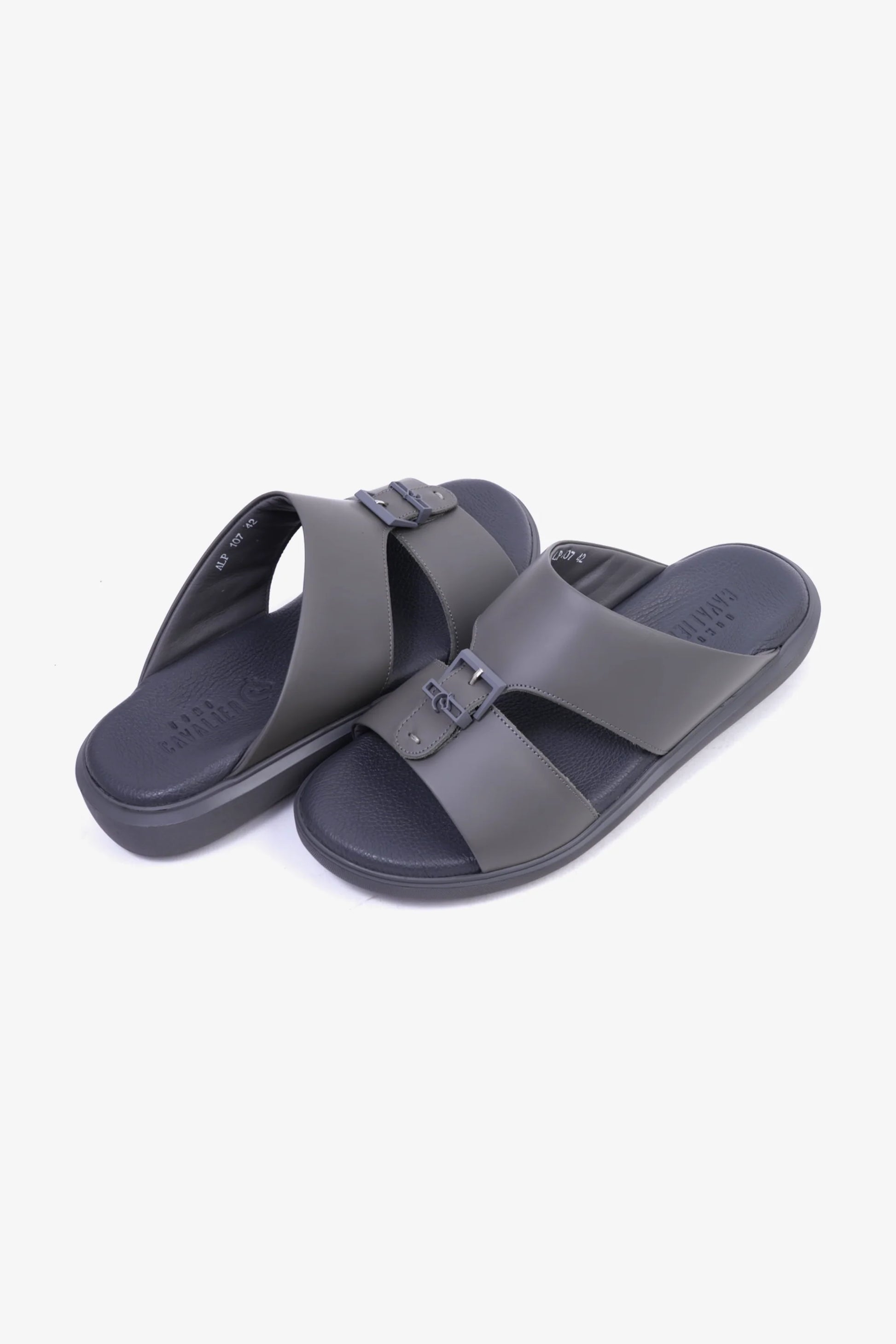 Cavalier Uomo Men's Arabic Sandals Grey MSDCVALP107