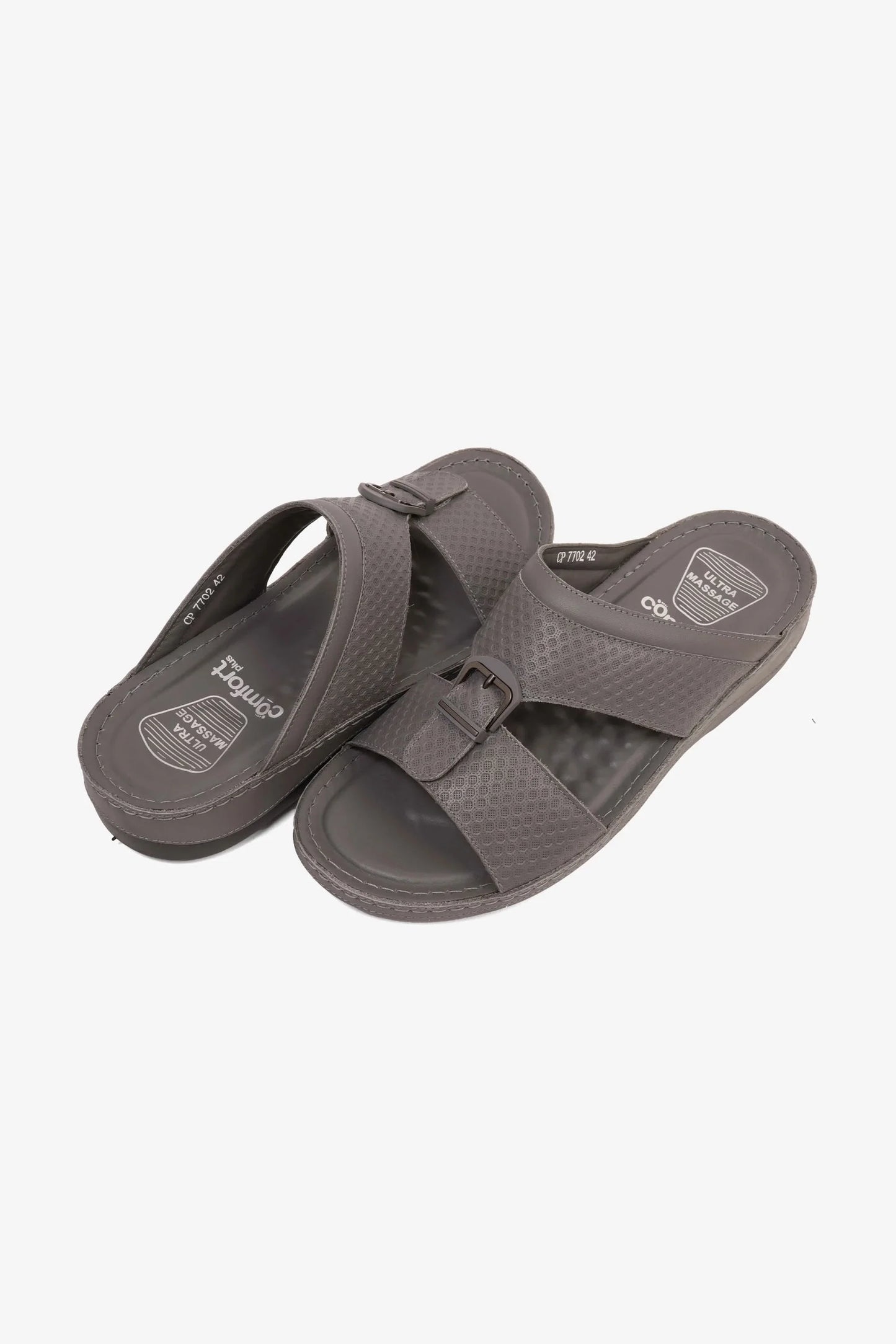 Comfort Plus Men's Ultra Comfort Trim Sandals Grey MSDCP7702