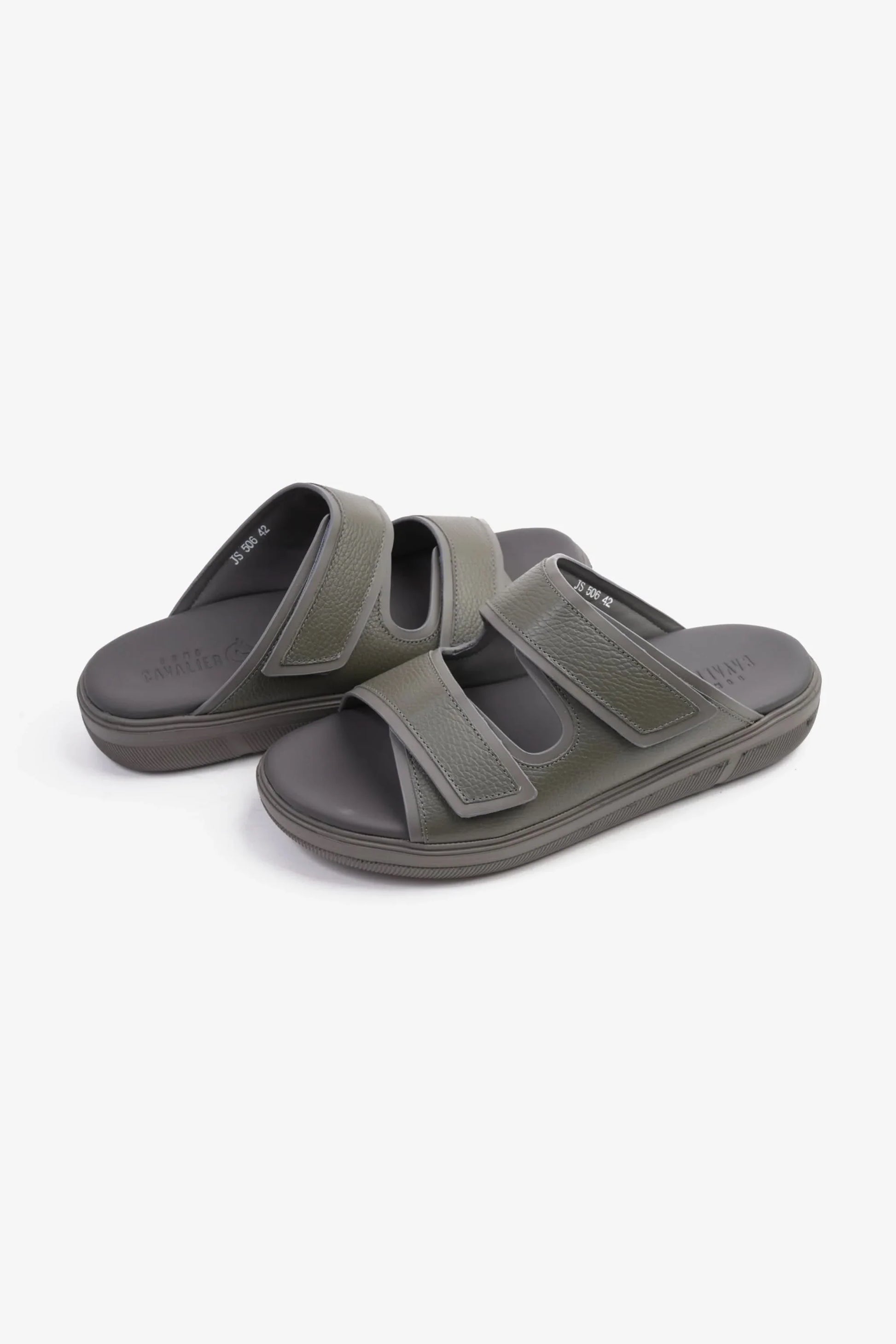 Cavalier Uomo Men's Designer Strap Arabic Sandals Grey MSDCVJS506