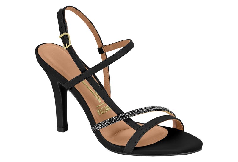 SANDALIA FEMININA PELICA/TIRA PRONTA XANGAI BLACK