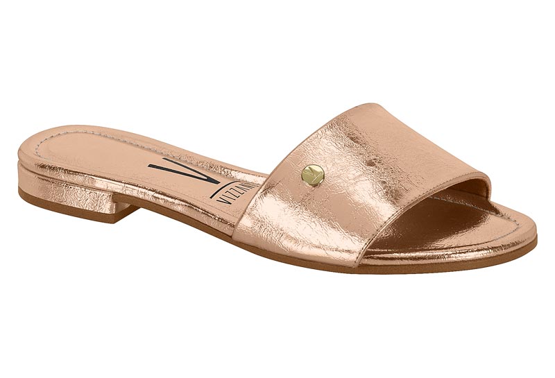 TAMANCO FEMININO METALIZADO MILANO GOLD PINK