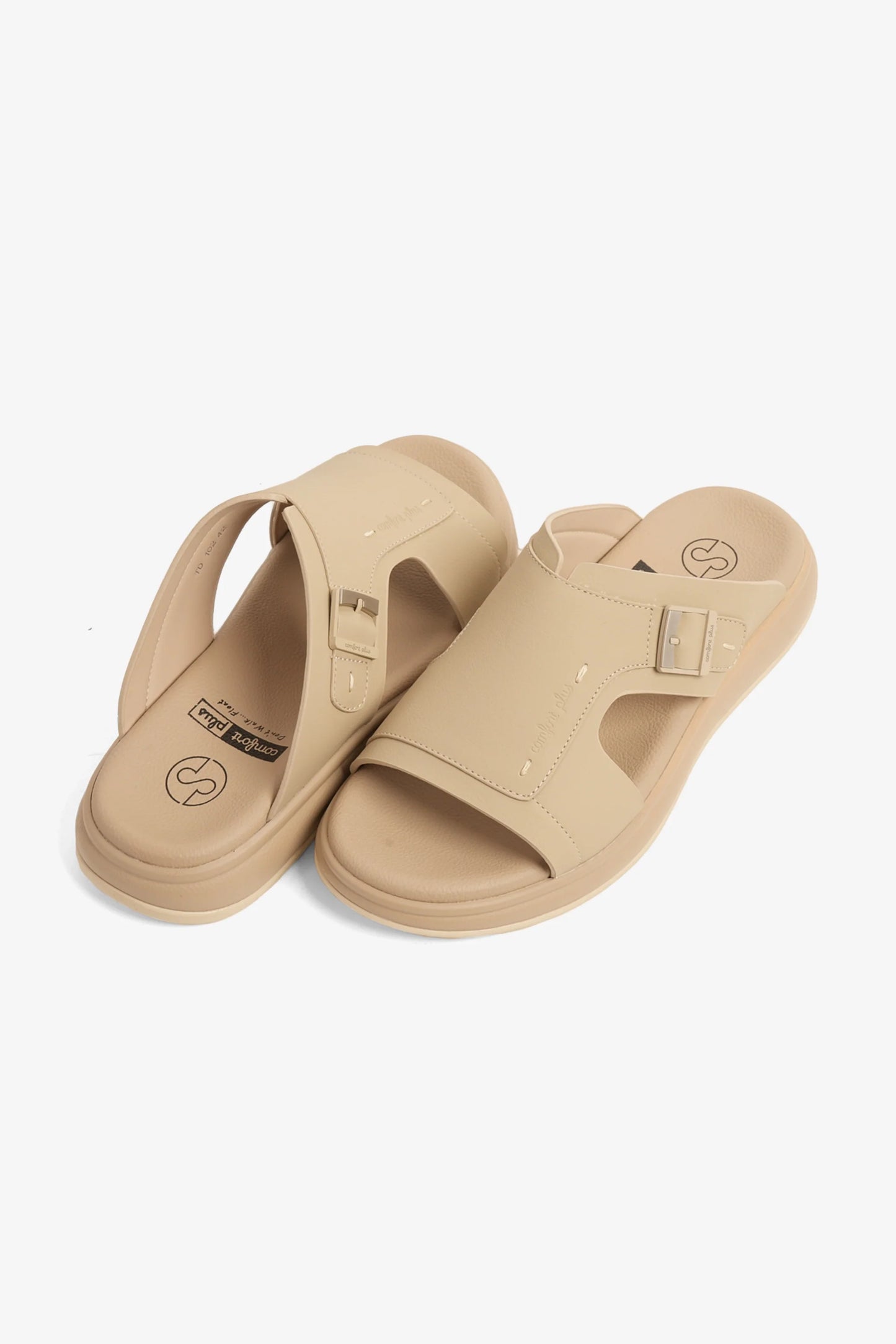Comfort Plus Men's Ultra Elevate Sandals Beige MSDGBCPTD102