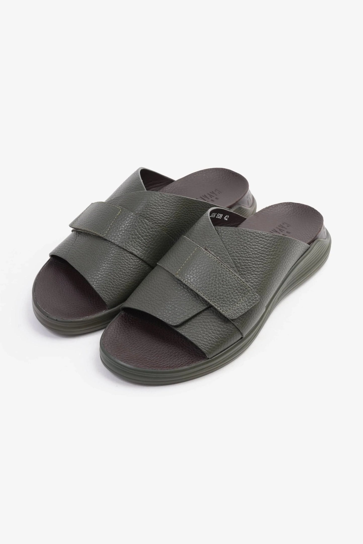 Cavalier Uomo Men's Strappy Sandals Olive MSDCVSUN508