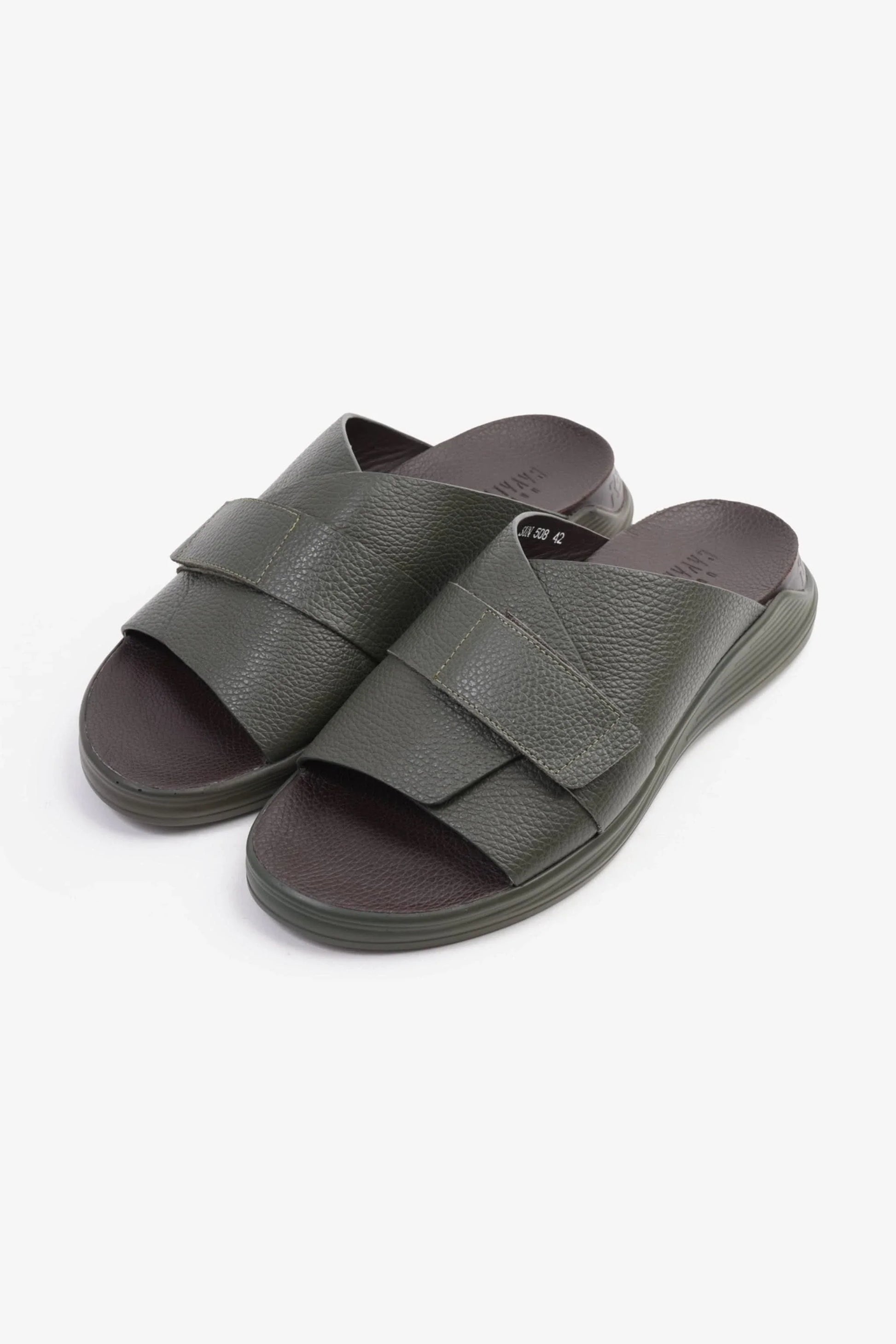 Cavalier Uomo Men's Strappy Sandals Olive MSDCVSUN508