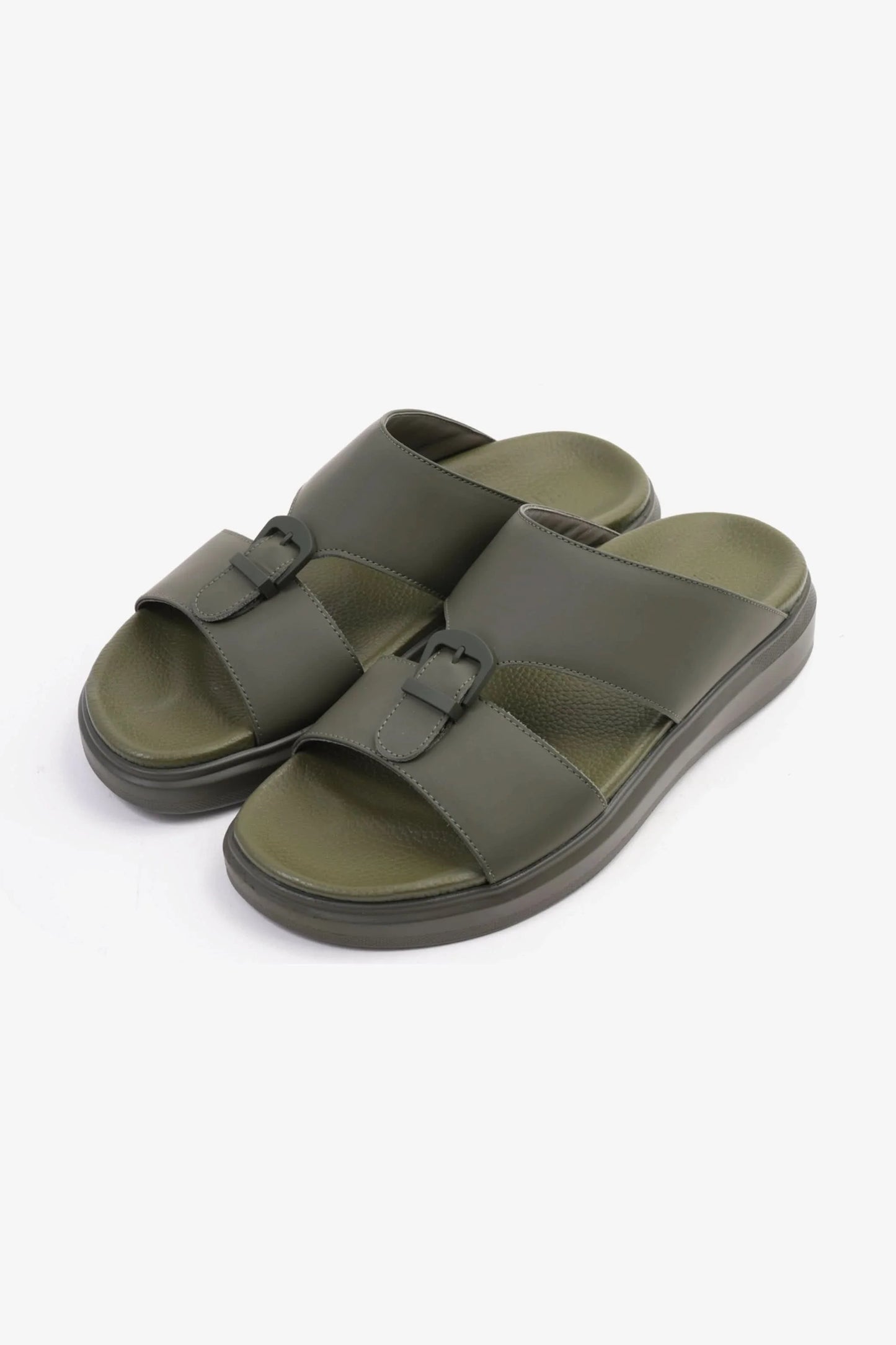 Cavalier Uomo Men's Arabic Classic Trim Extra Cushioned Sandals Olive MSDCVBOL05