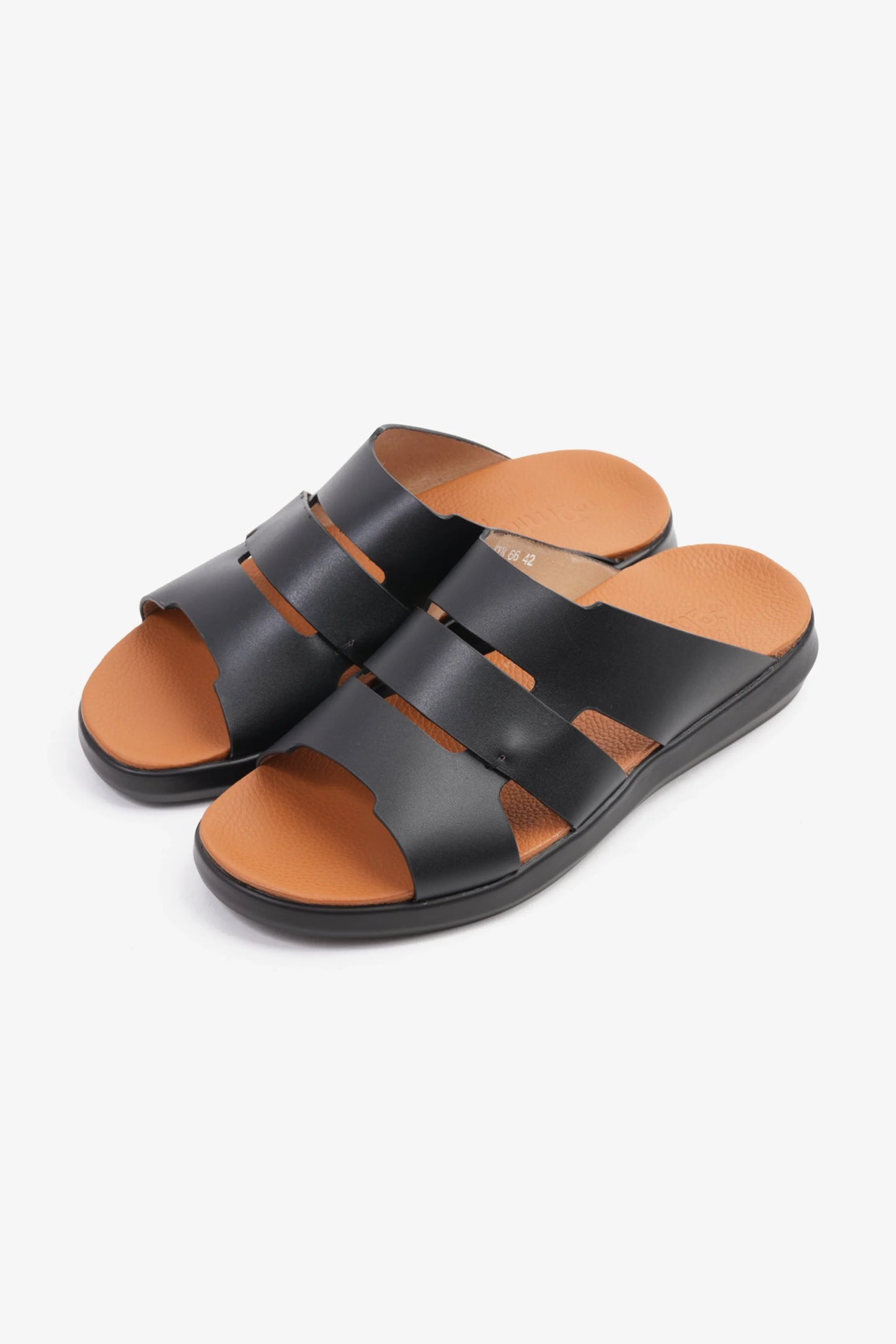 Comfort Plus Men's 2.2mm Arabic Sandals Black MSDCPKYB66