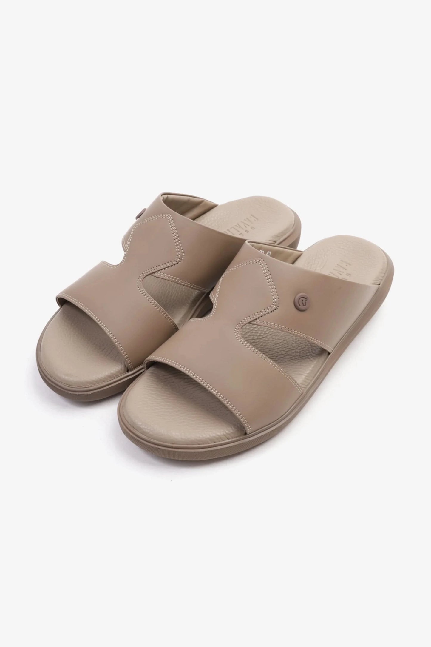Cavalier Uomo Men's Comfortable Footbed Sandals Stone MSDCVALP109