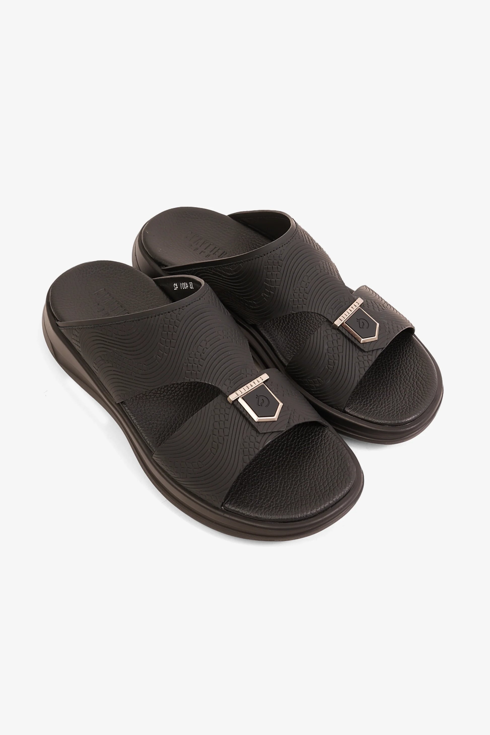 Cavalier Uomo Men's TheraBounce Luxe Sandals Black MSDCVTB4001