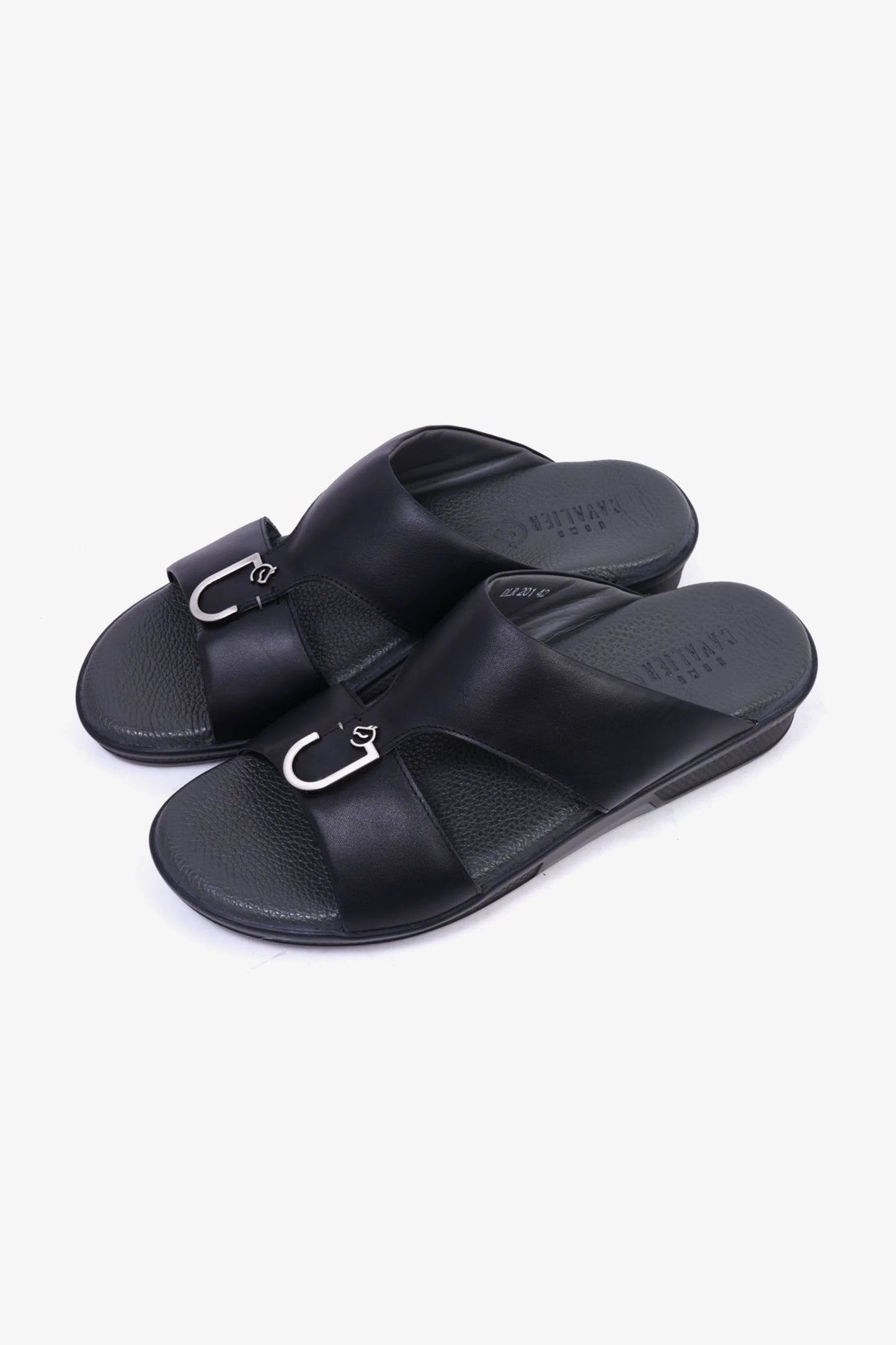 Cavalier Uomo Men's Arabic Sandals Black MSDCVDLR201