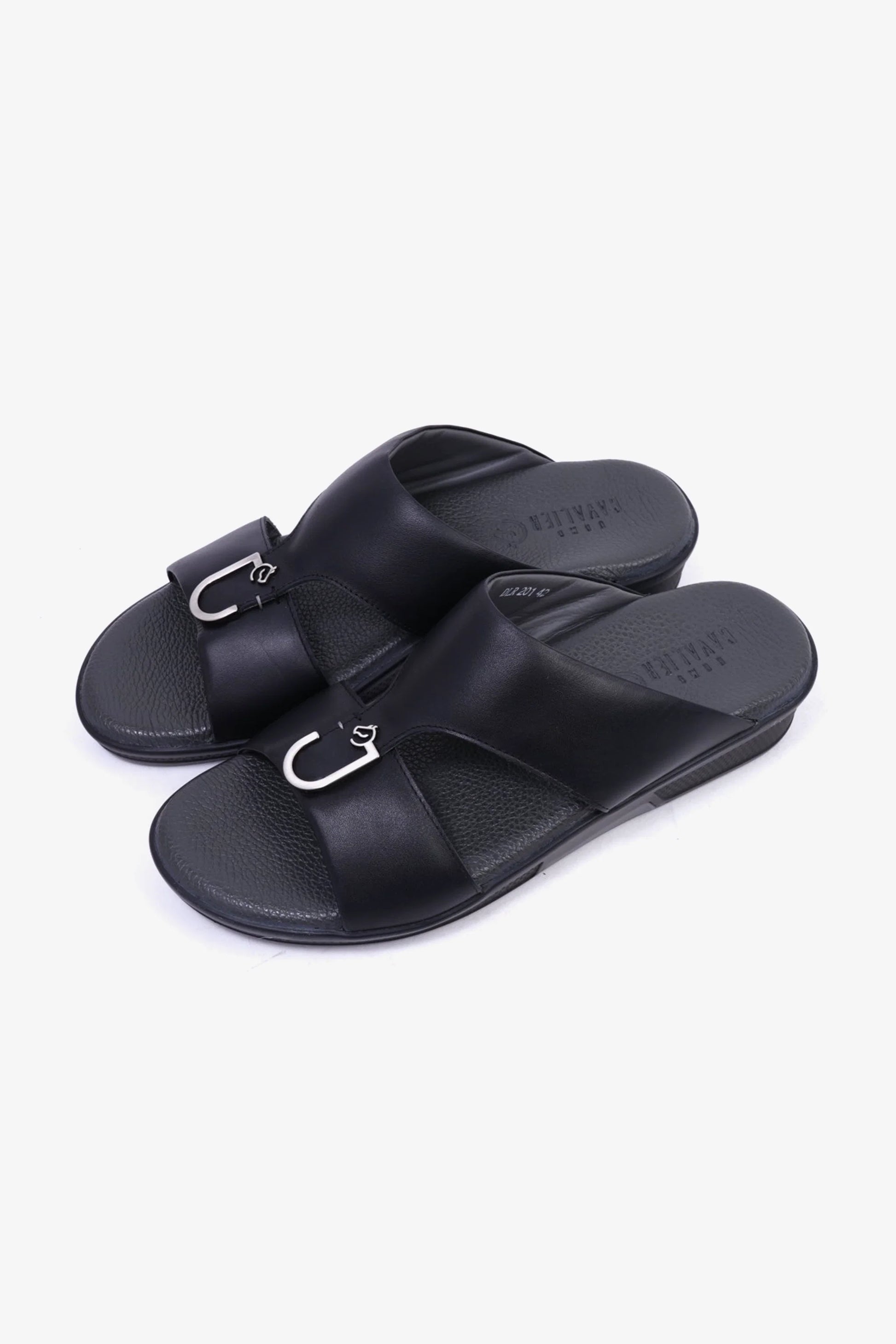 Cavalier Uomo Men's Arabic Sandals Black MSDCVDLR201