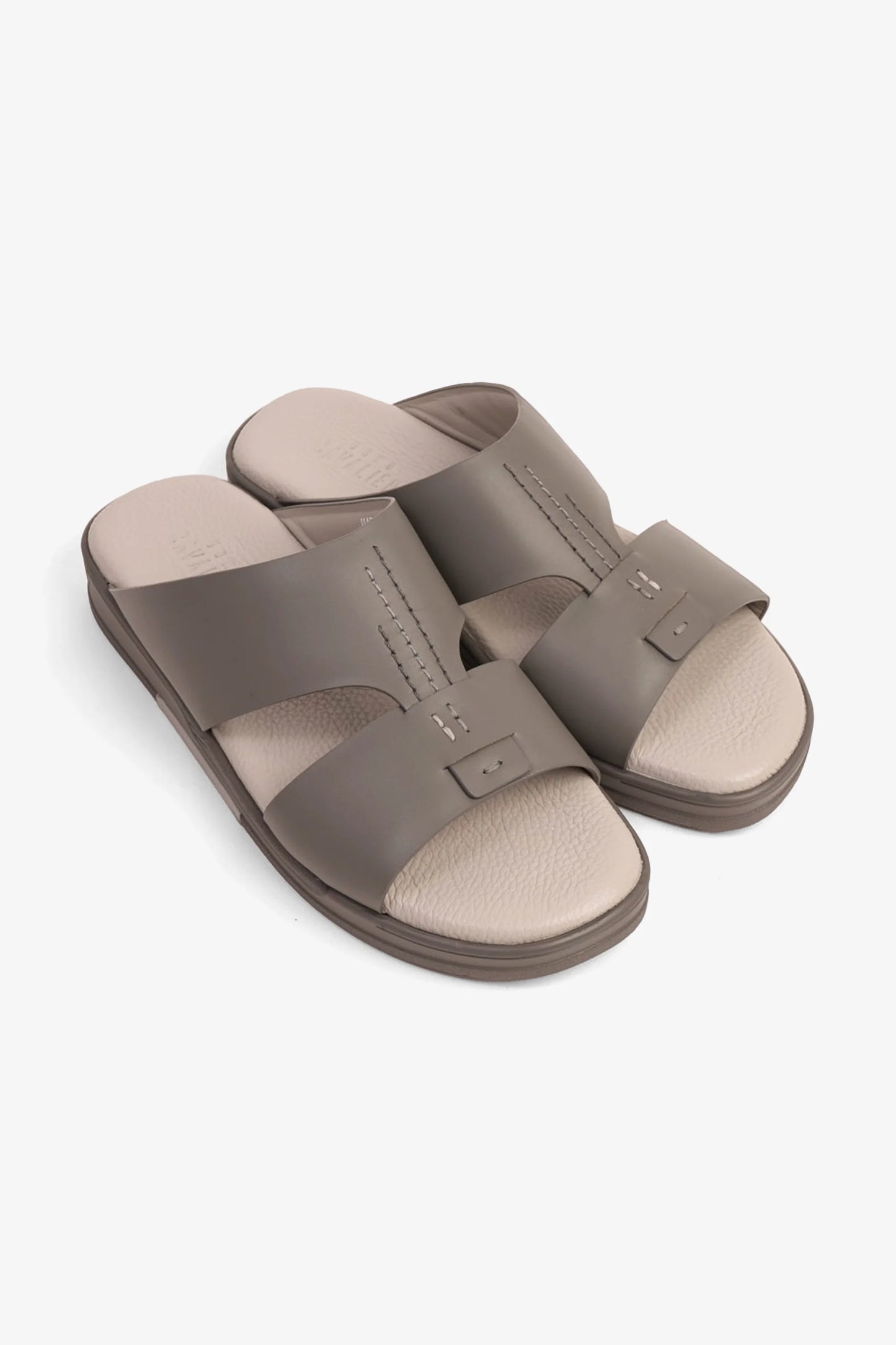 Cavalier Uomo Men's Leather Sandals Dark-Grey MSDCVHAR331