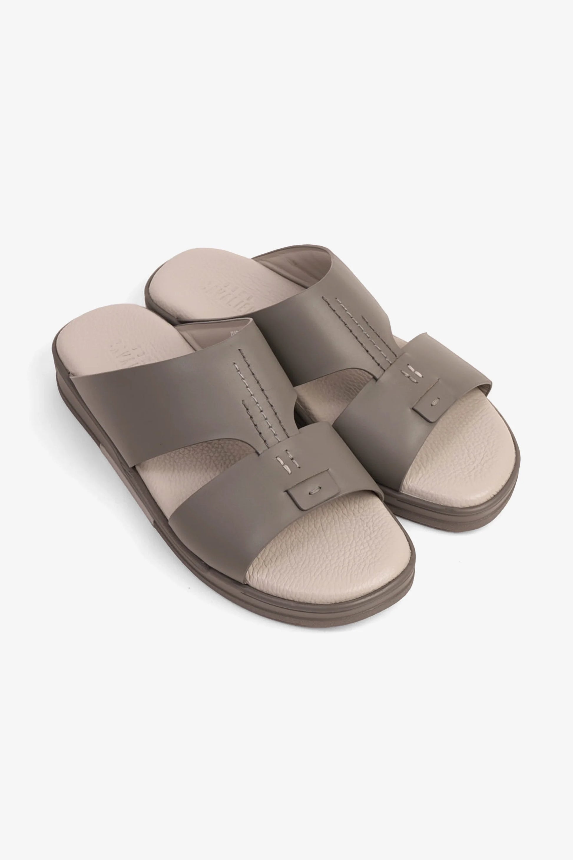 Cavalier Uomo Men's Leather Sandals Dark-Grey MSDCVHAR331