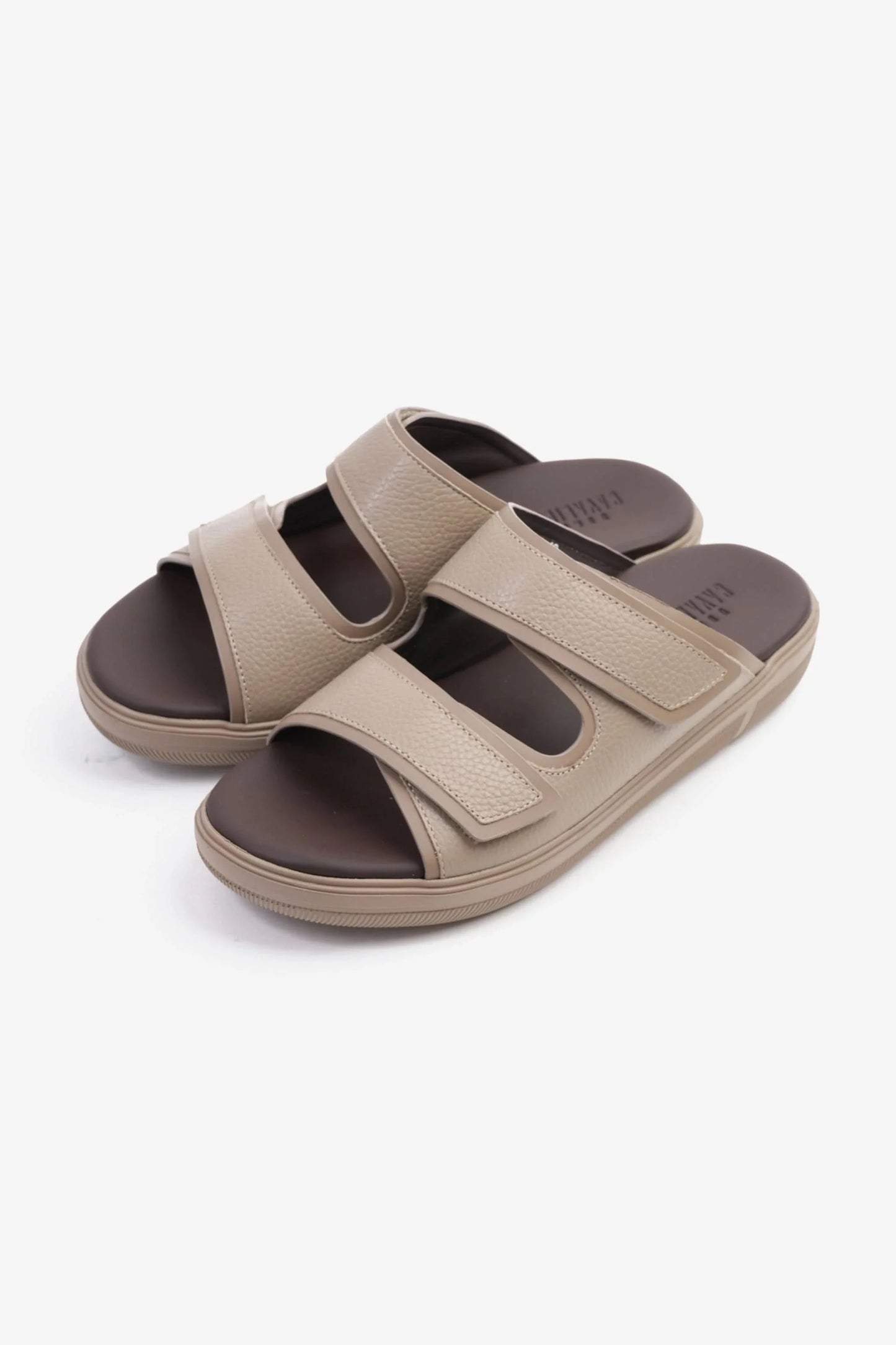UOMO CAVALIER Men's Designer Sandals With Strap Beige MSDCVJS506