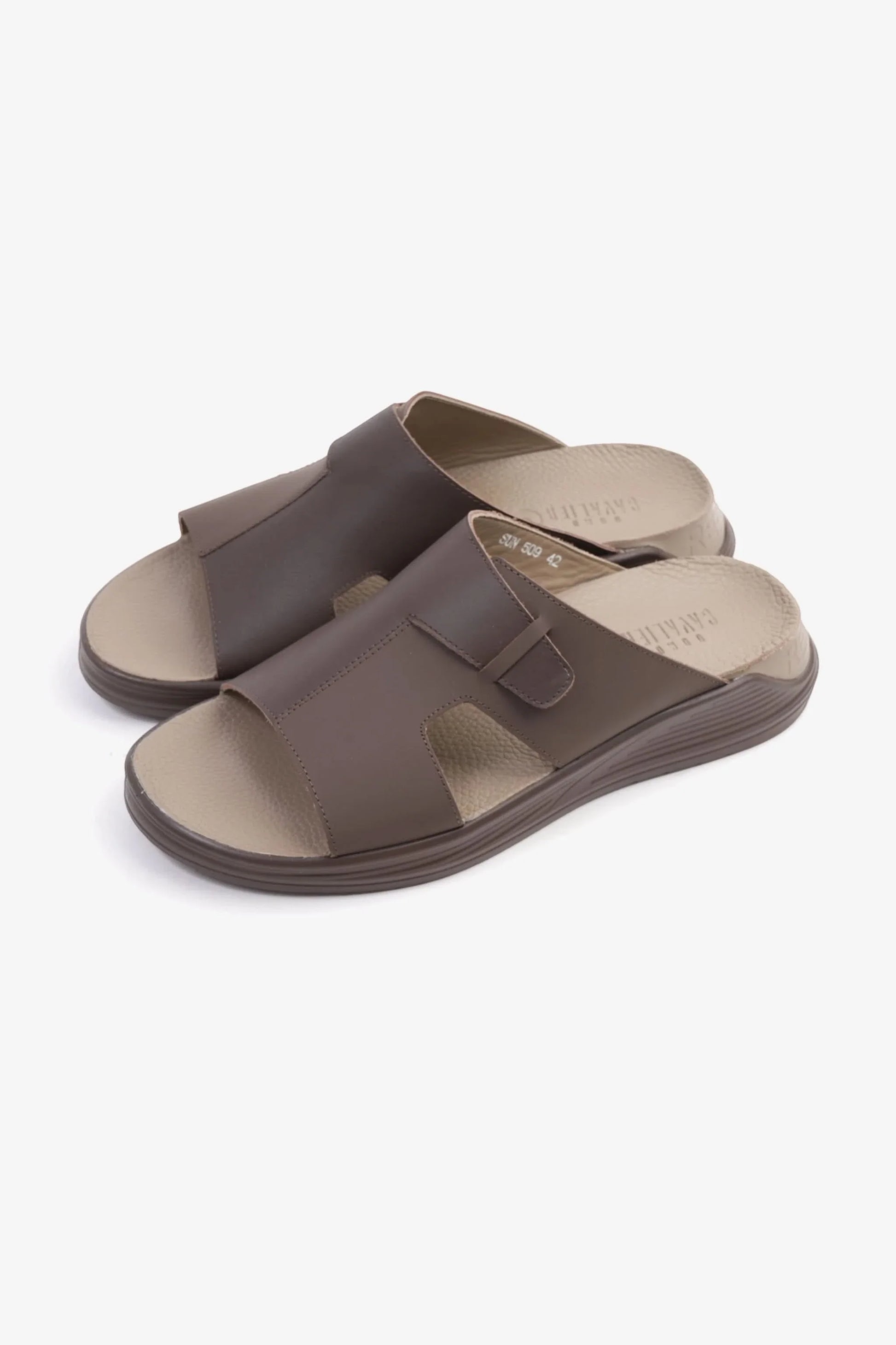 Cavalier Uomo Men's Classic Traditional Arabic Sandals Brown MSDCVSUN509