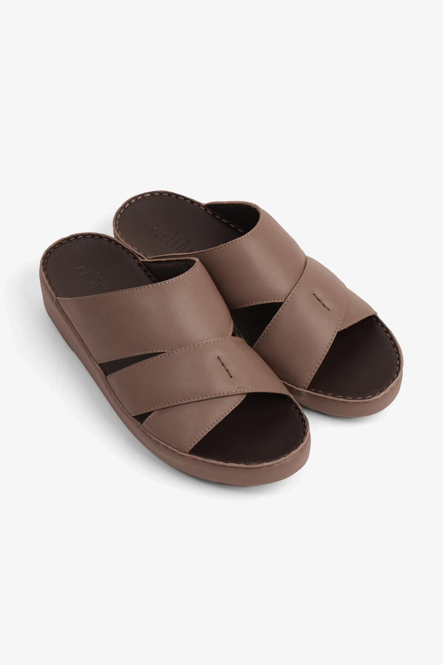 Cavalier Uomo Men's Genuine Leather Arabic Sandals Stone MSDCV1108