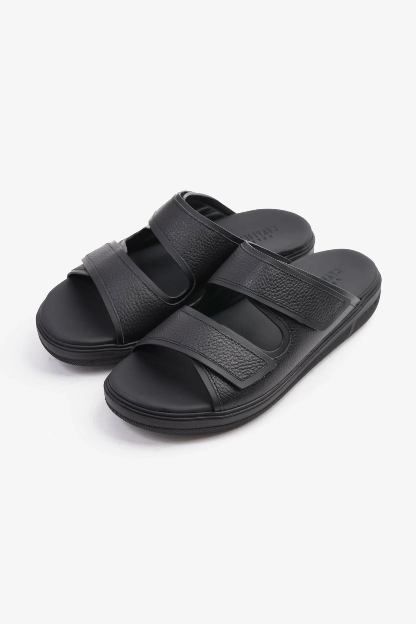 Cavalier Uomo Men's Designer Strap Arabic Sandals Black MSDCVJS506