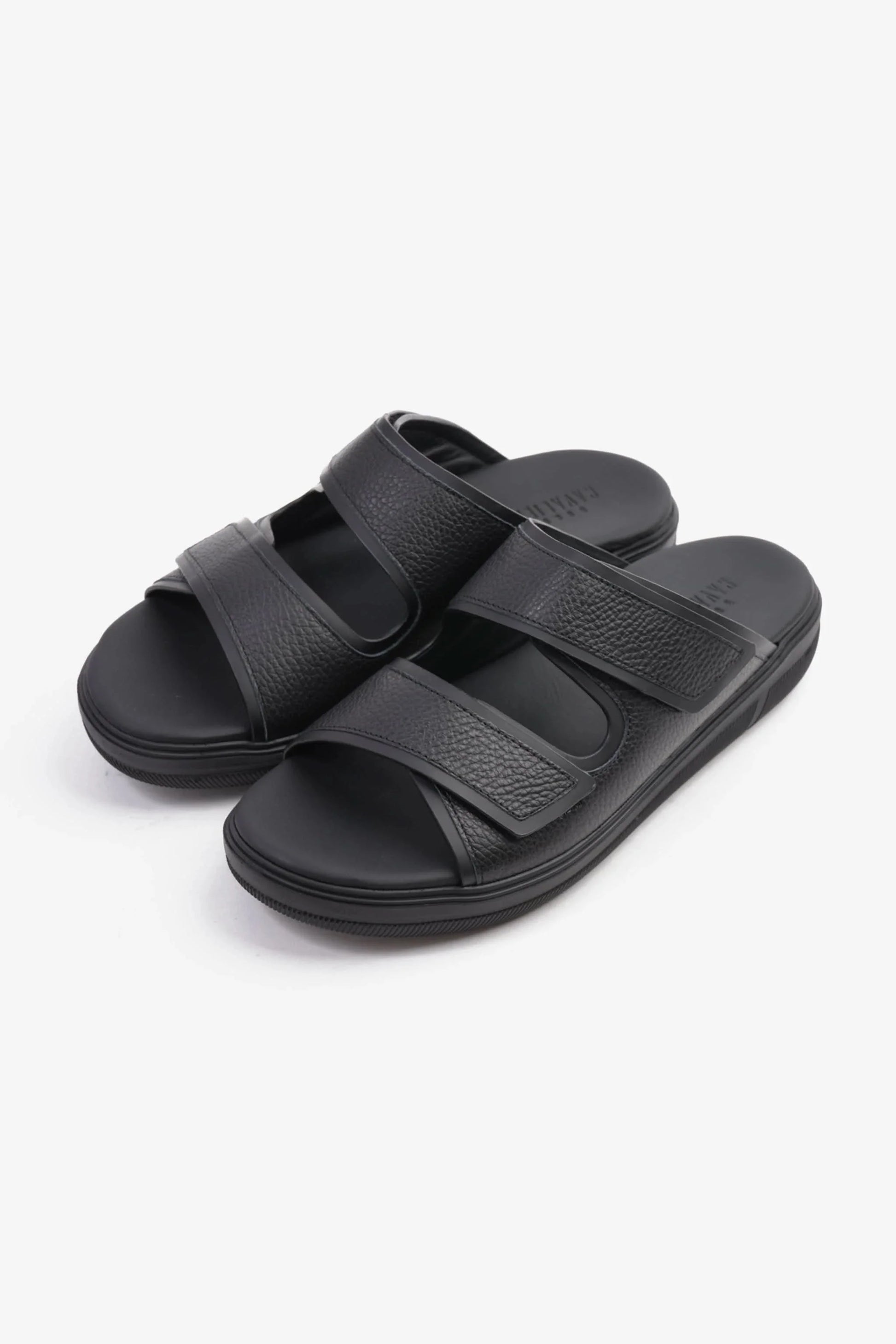 Cavalier Uomo Men's Designer Strap Arabic Sandals Black MSDCVJS506