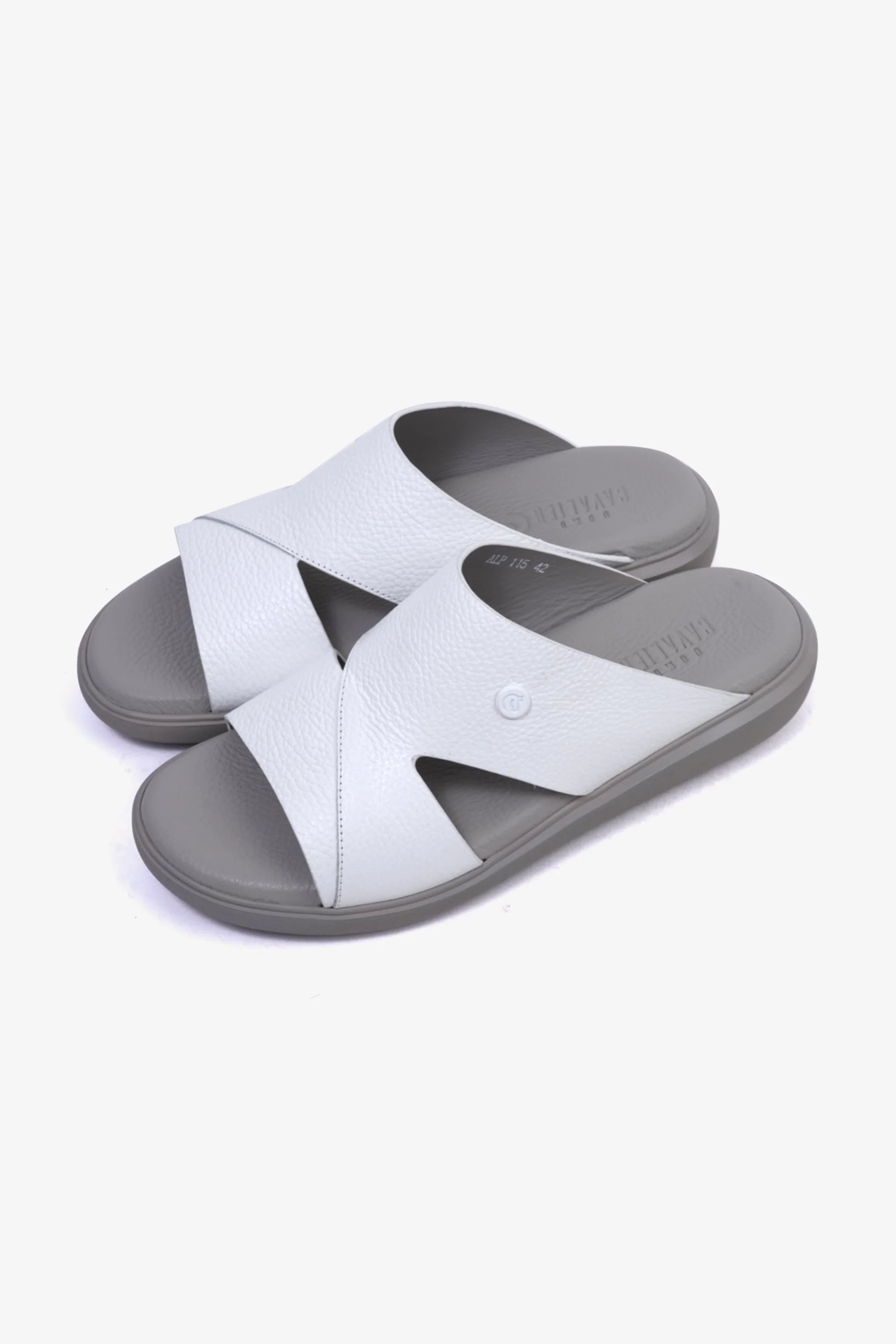Cavalier Uomo Men's Sandals White MSDCVALP115