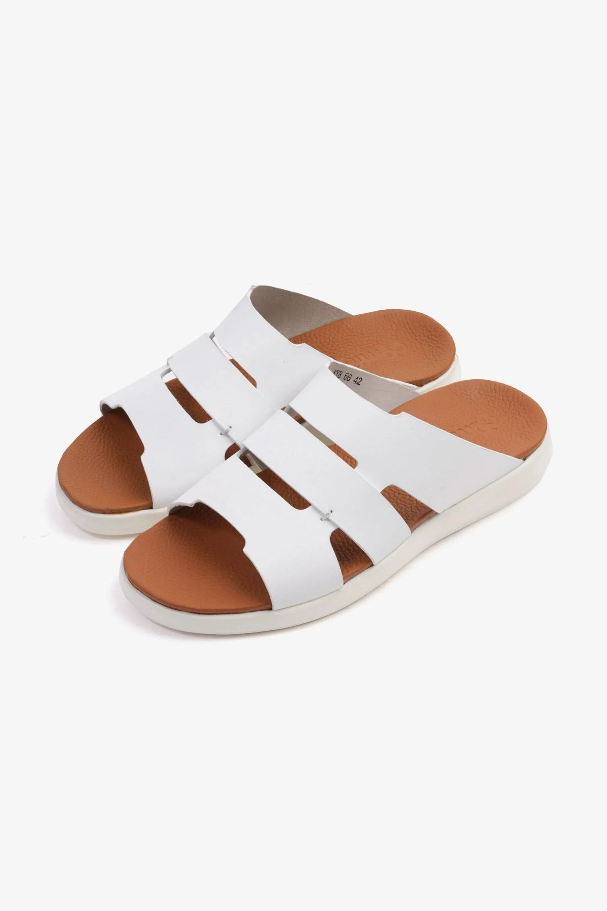 Comfort Plus Men's 2.2mm Arabic Sandals White MSDCPKYB66