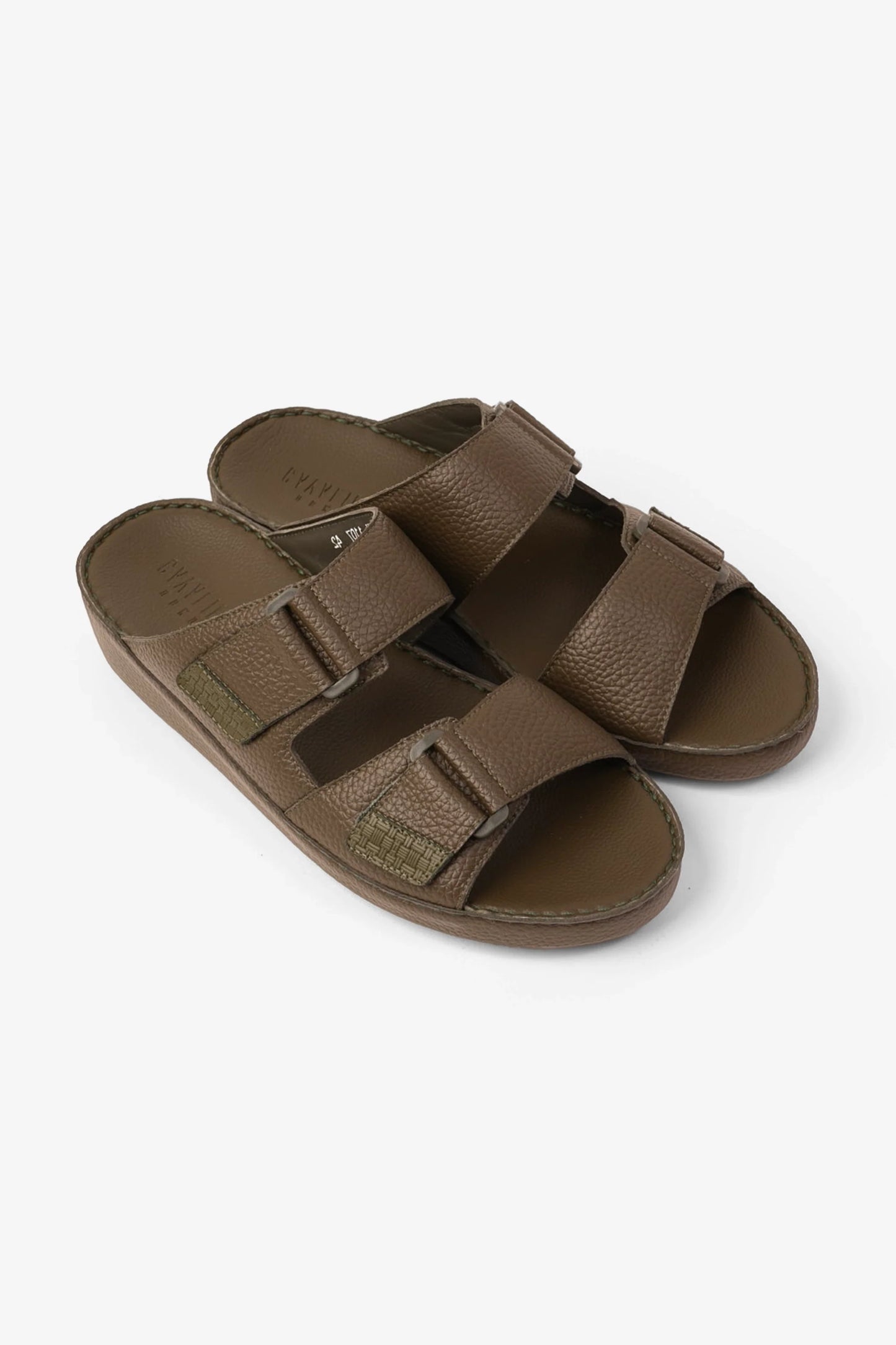 Cavalier Uomo Men's Arabic Sandals Olive MSDCV1107