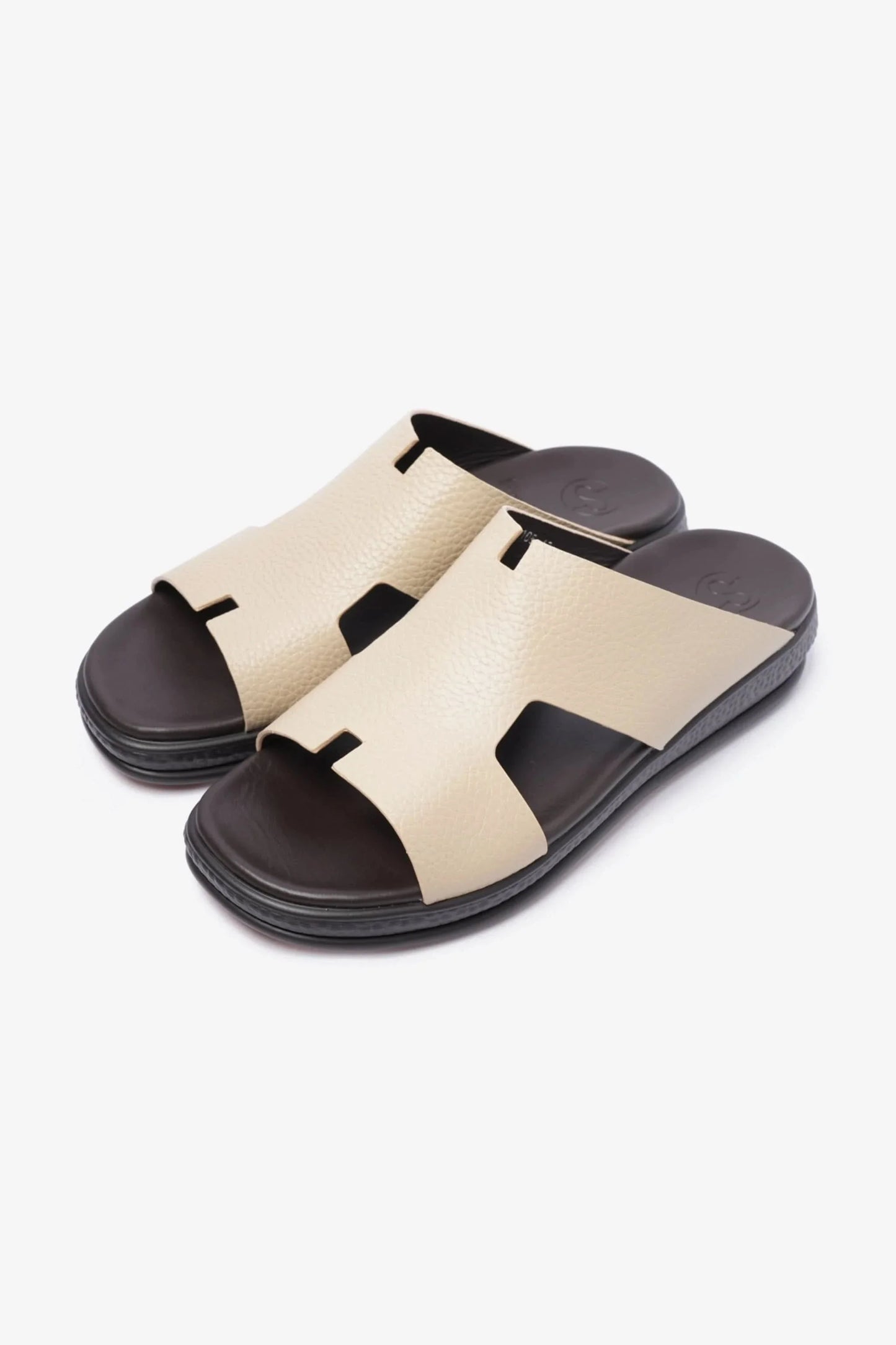 Comfort Plus Men's Classic Leather Sandals Mandorla D105