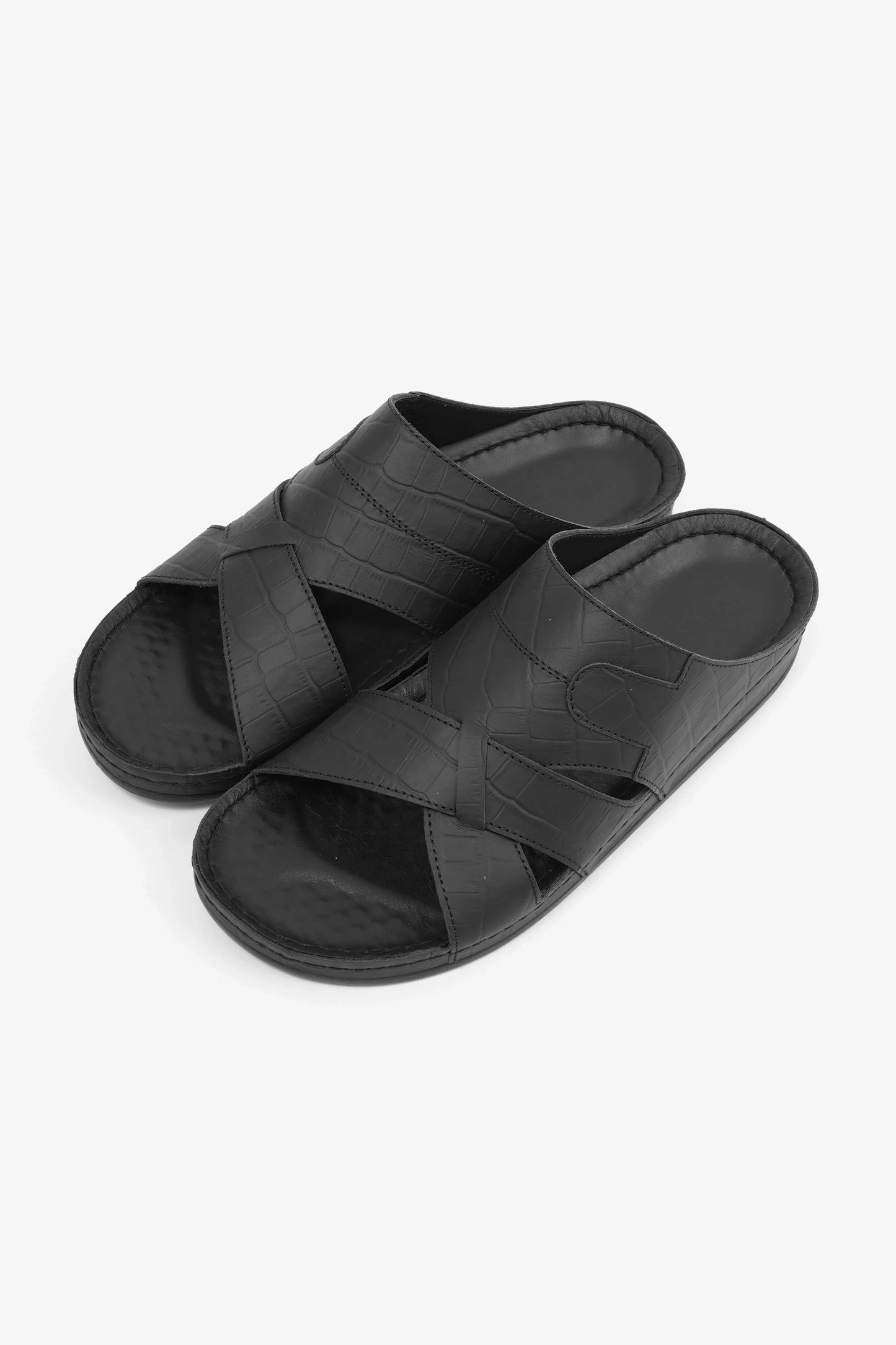 Comfort Plus Men's Arabic Sandals Black MSDCPAV03