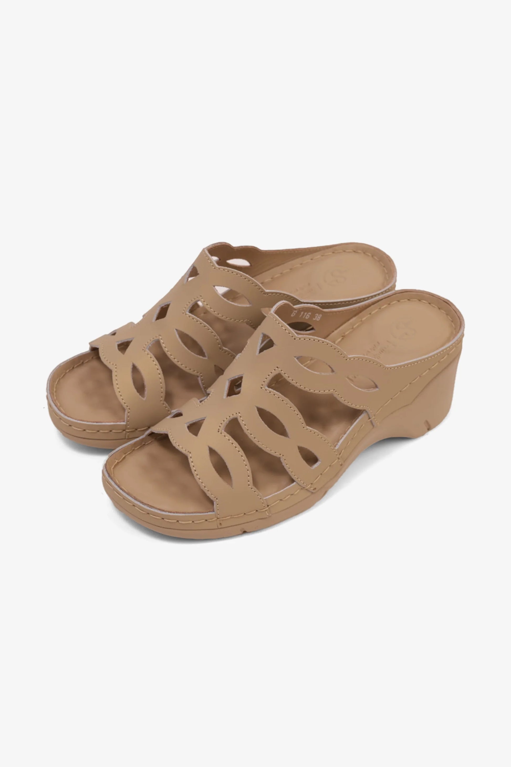 Comfort Plus Women's Cushioned Sandals Beige GG116