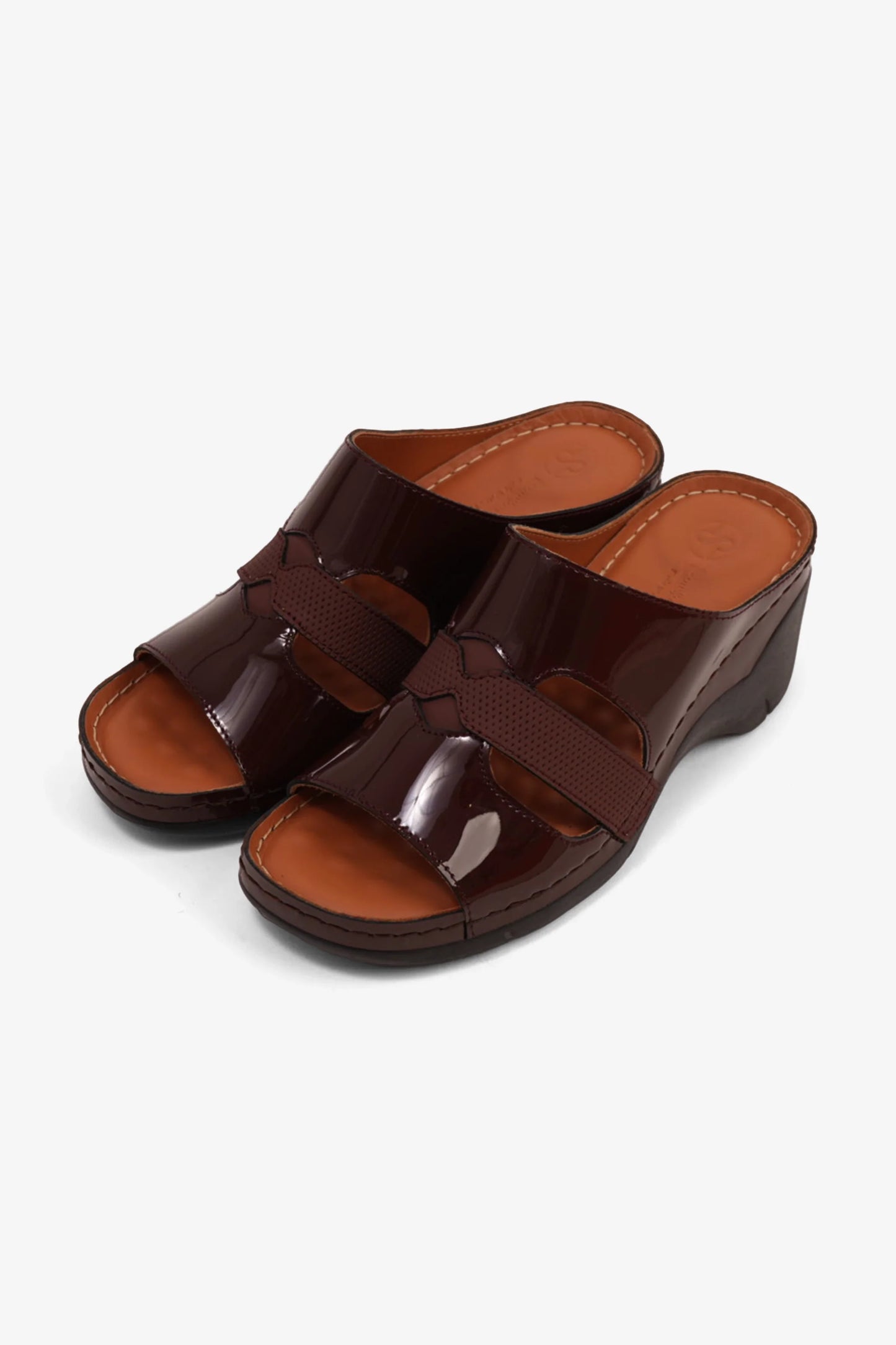 Comfort Plus Women's High Heel Arabic Sandals Maroon GG115