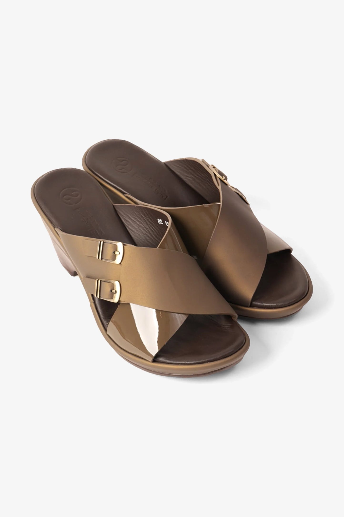 Comfort Plus Women's Wedge Mules Truffle LSDCP9109