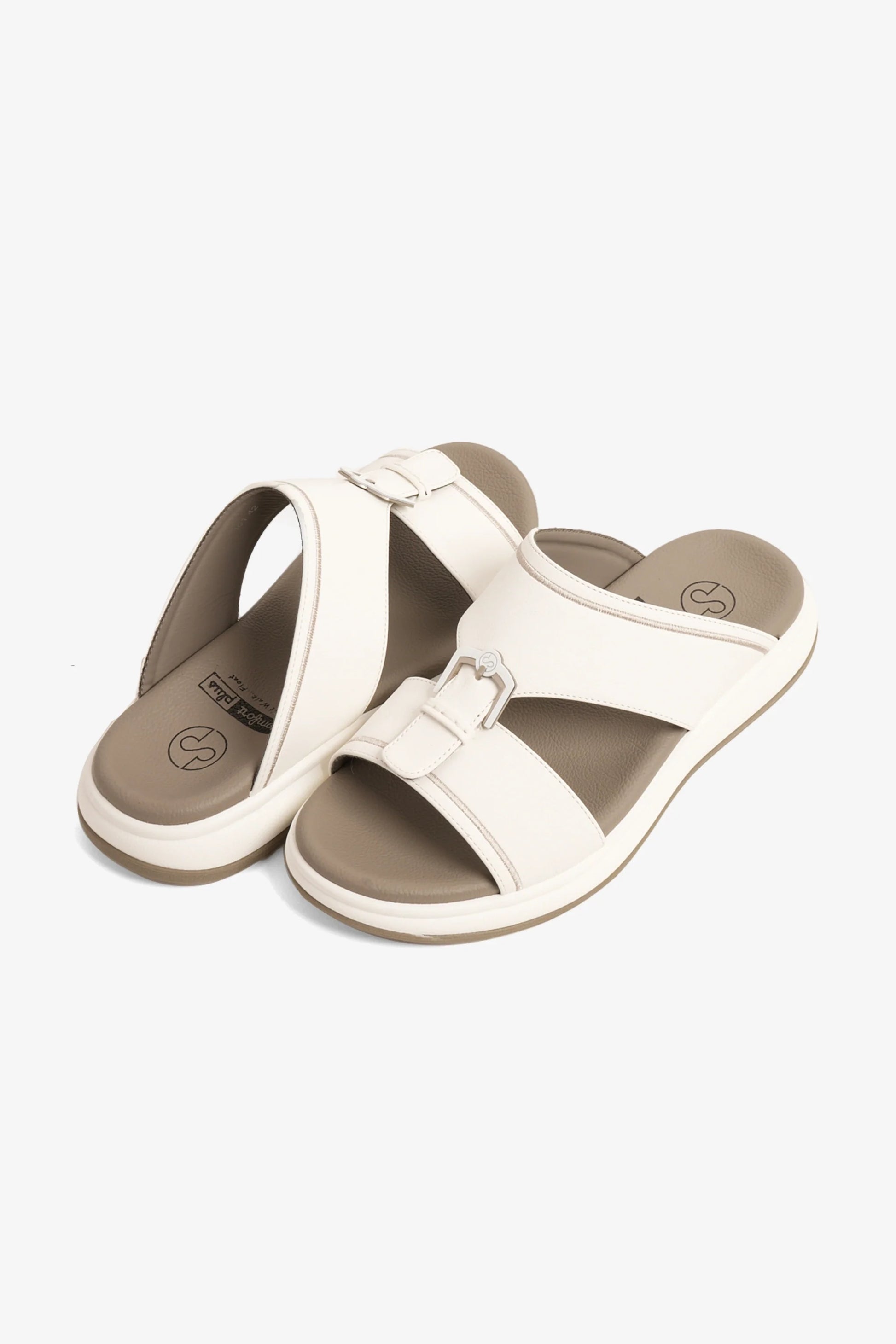 Comfort Plus Men's Adapt Arabic Sandals White MSDGBCPTD101