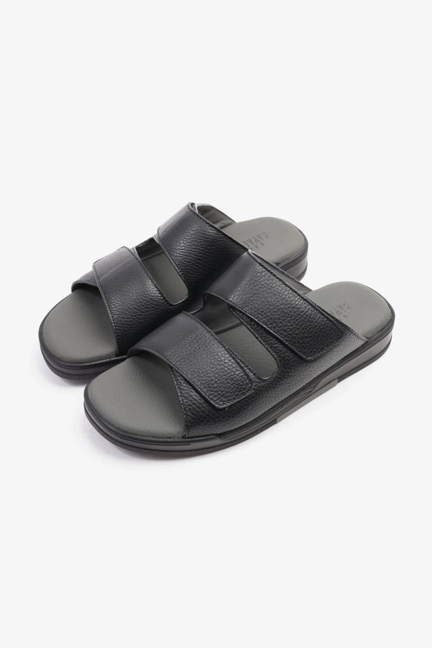 Cavalier Uomo Men's Leather Arabic Sandals Black MSDCVHAR315