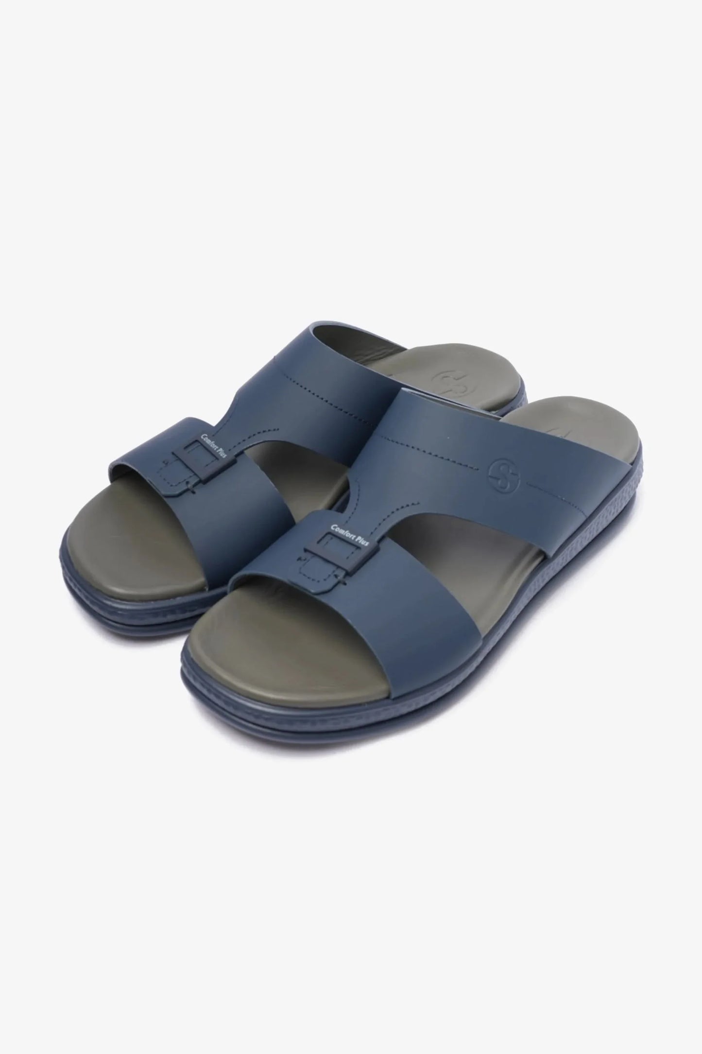 Comfort Plus Men's Timeless Design Strap Sandals Navy D104