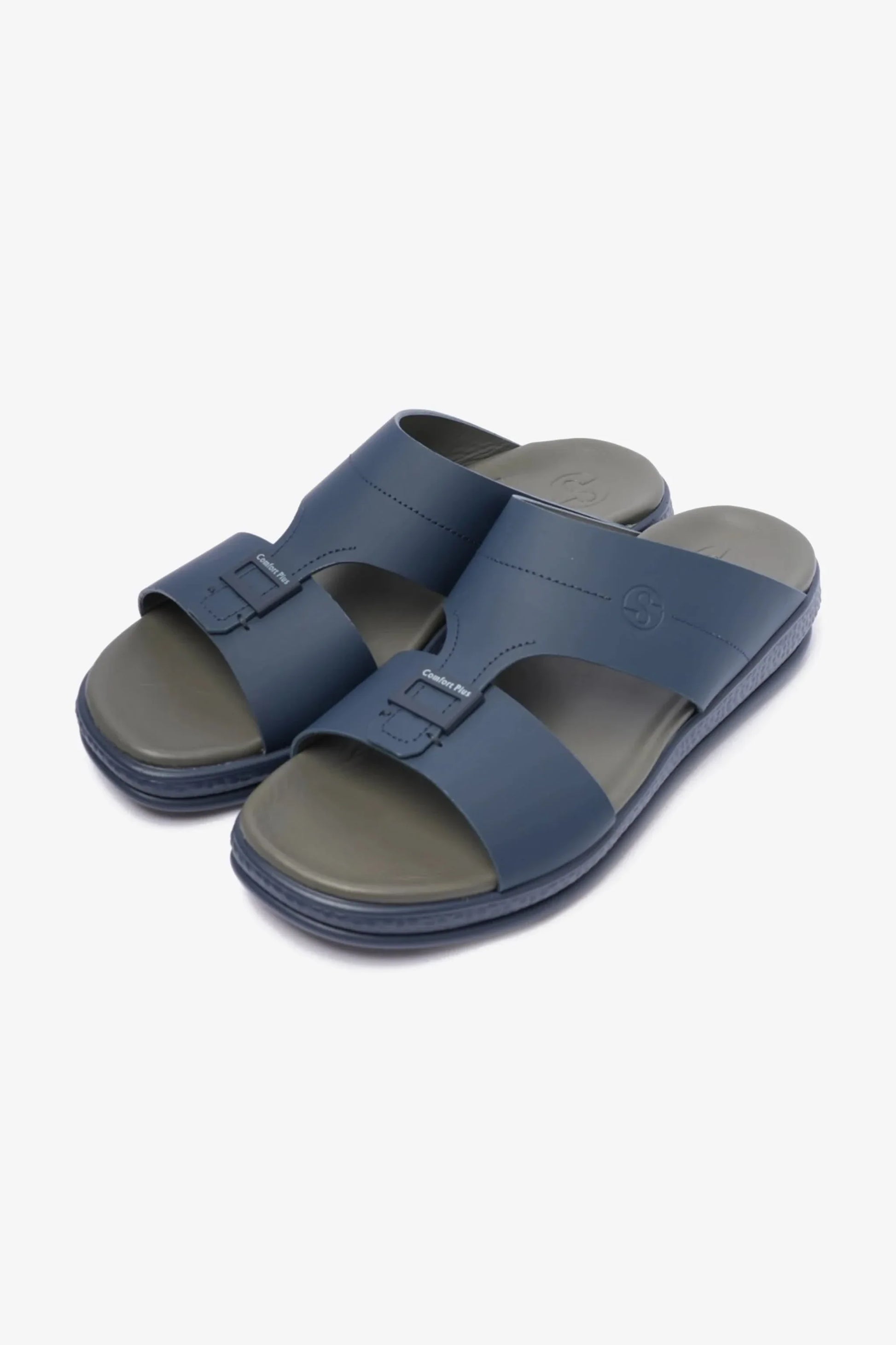 Comfort Plus Men's Timeless Design Strap Sandals Navy D104