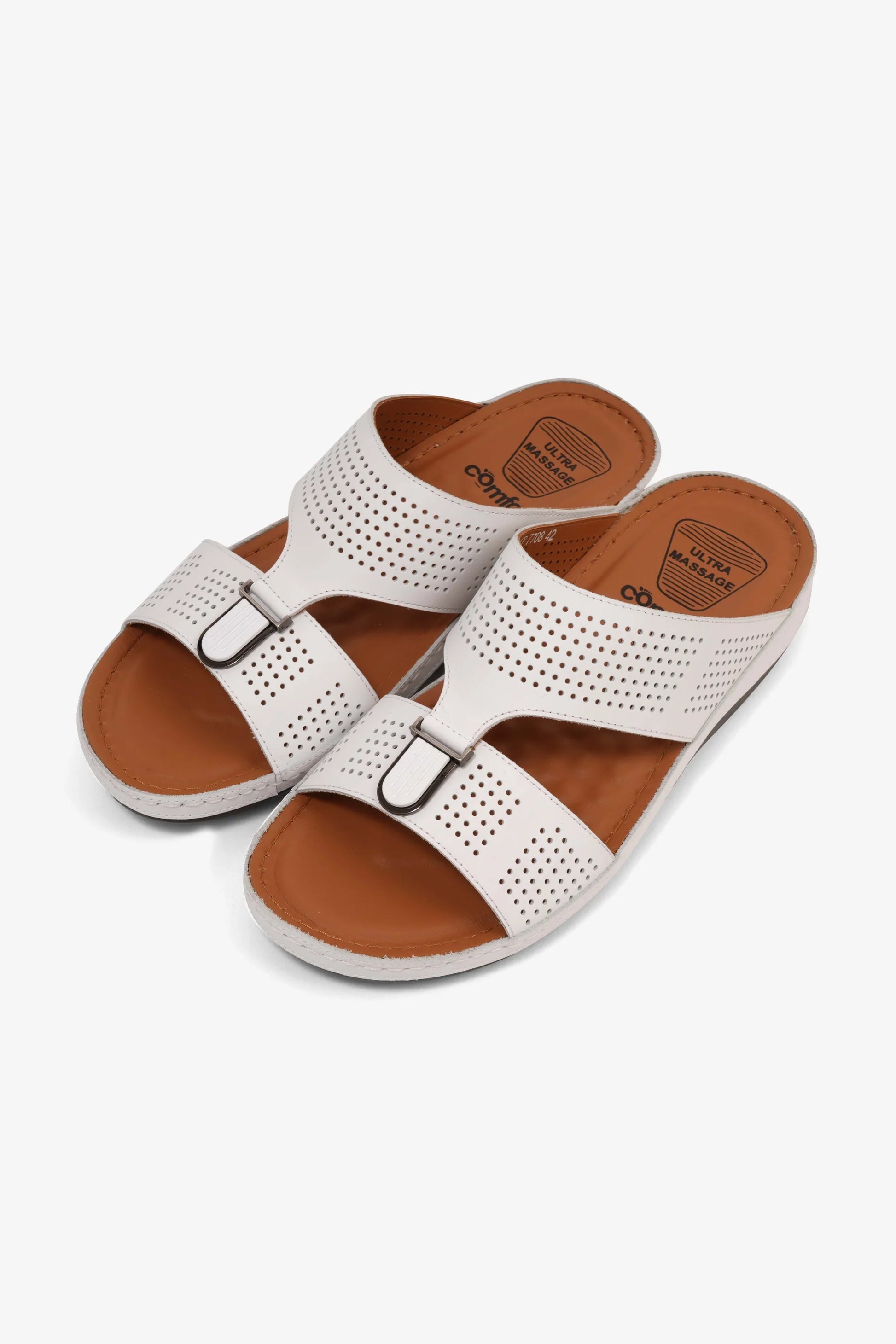 Comfort Plus Men's Arabic Sandals White CP 7708