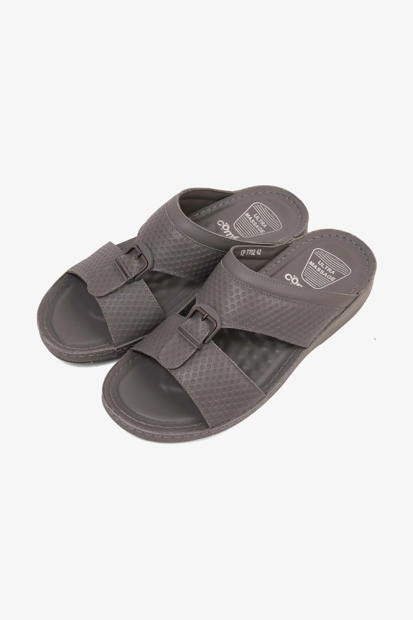 Comfort Plus Men's Ultra Comfort Trim Sandals Grey MSDCP7702