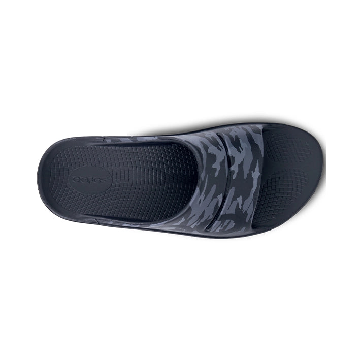 OOFOS UNISEX OOAHH SPORT SLIDE SANDAL - BLACK WATER CAMO