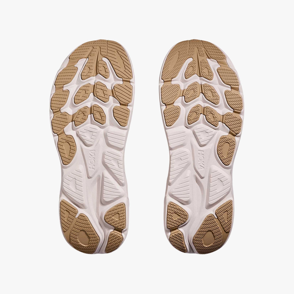 HOKA WOMENS BONDI 9 ROAD RUNNINGOAT MILK / ROSE GOLD