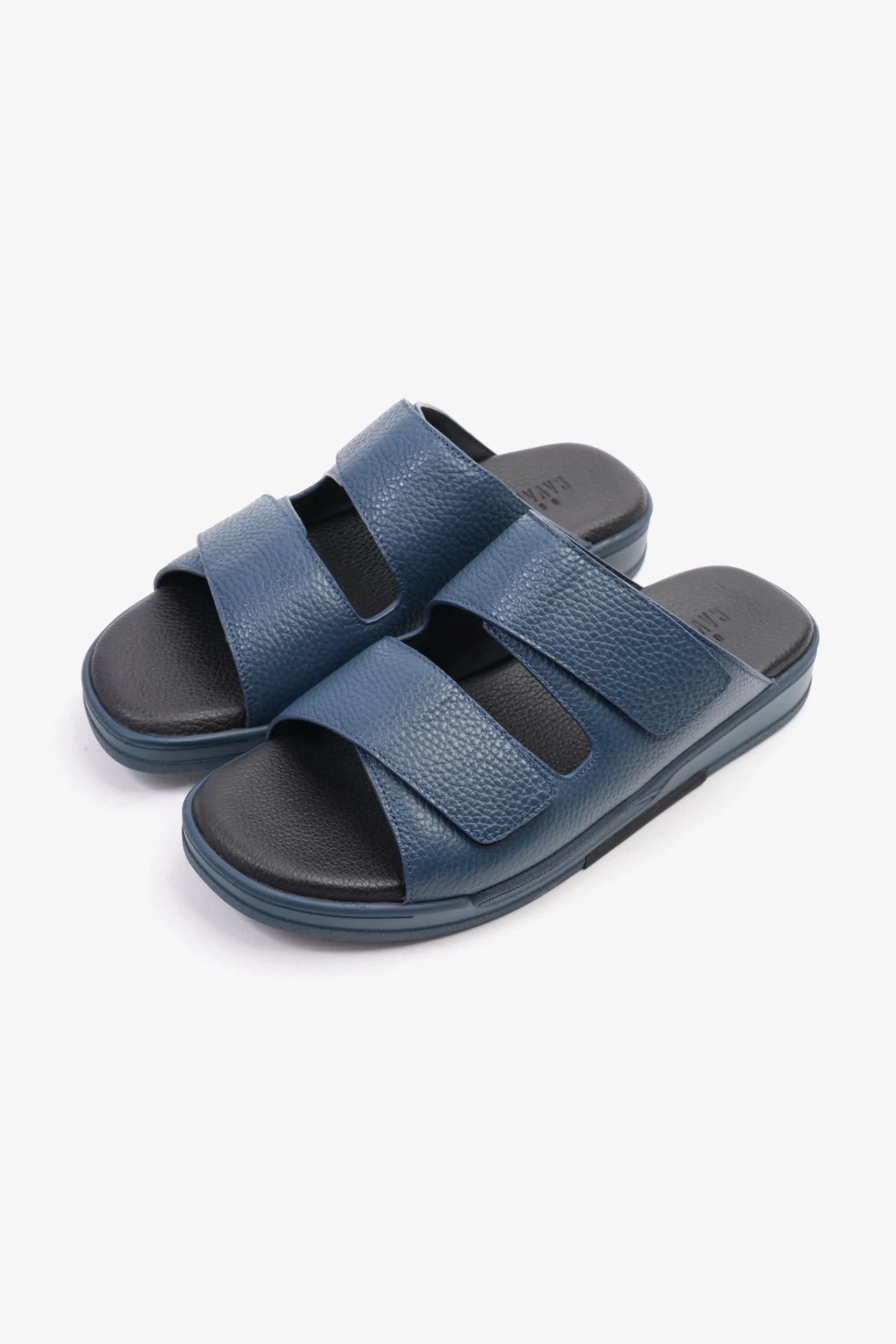 Cavalier Uomo Men's Leather Arabic Sandals Navy MSDCVHAR315