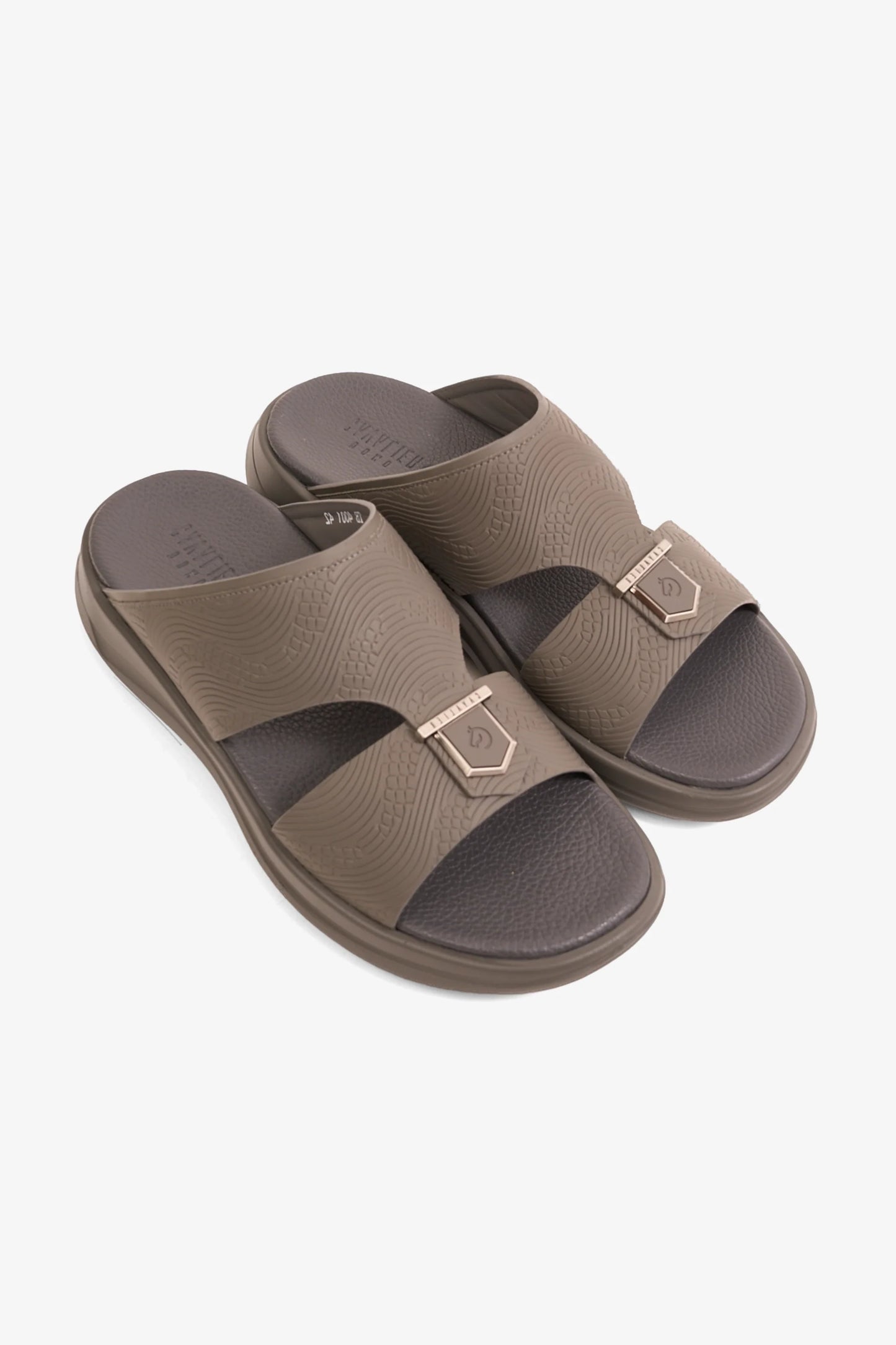 Cavalier Uomo Men's TheraBounce Luxe Arabic Sandals Grey MSDCVTB4001