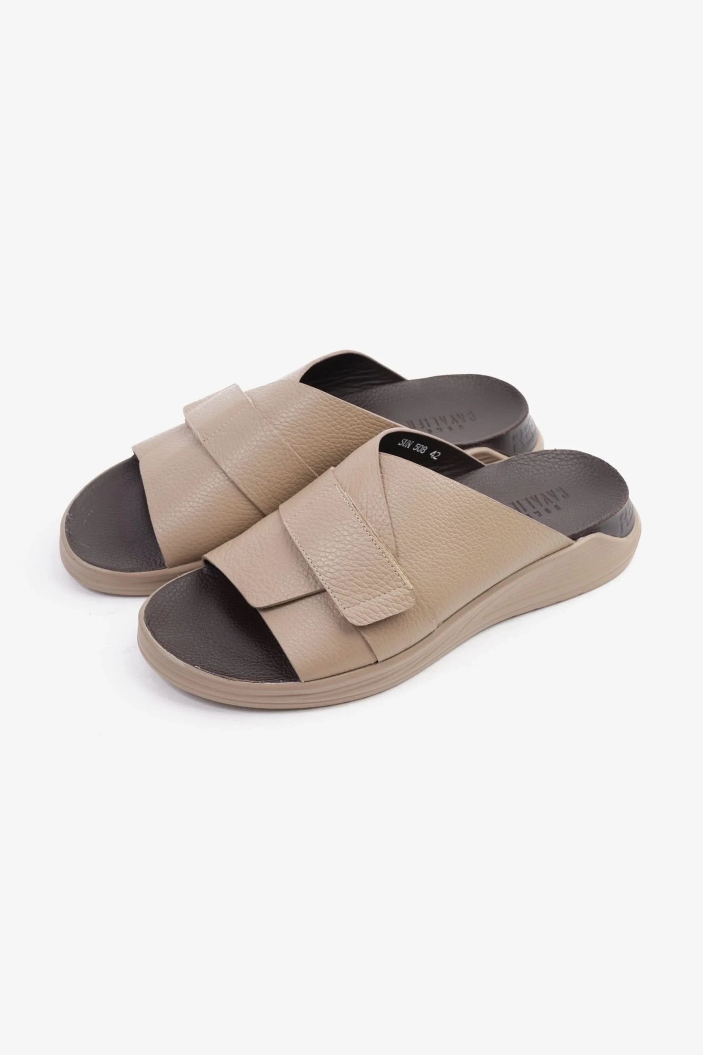 Cavalier Uomo Men's Strappy Sandals Stone MSDCVSUN508