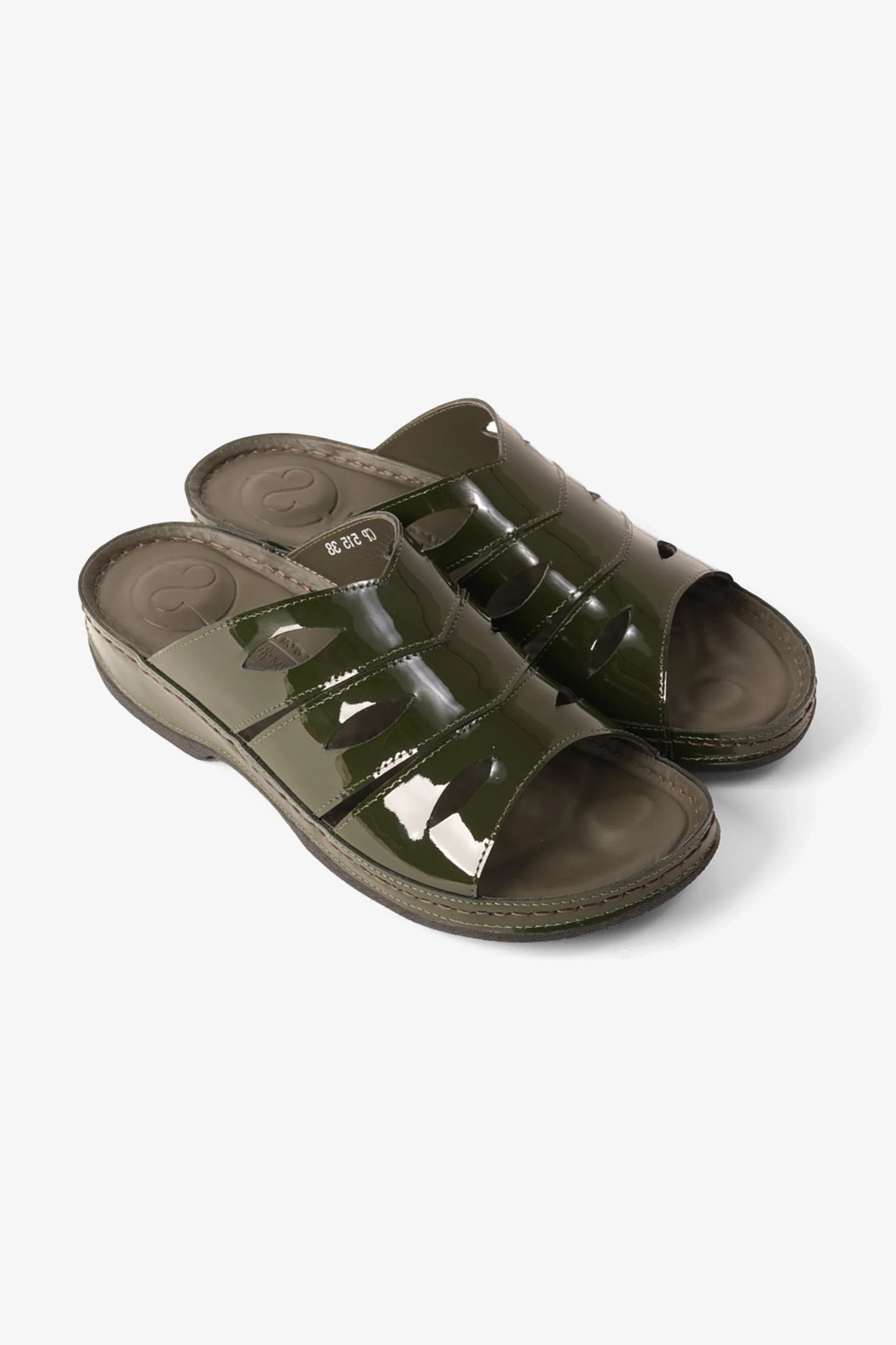 Comfort Plus Women's Mid Heel Sandals Olive CP515