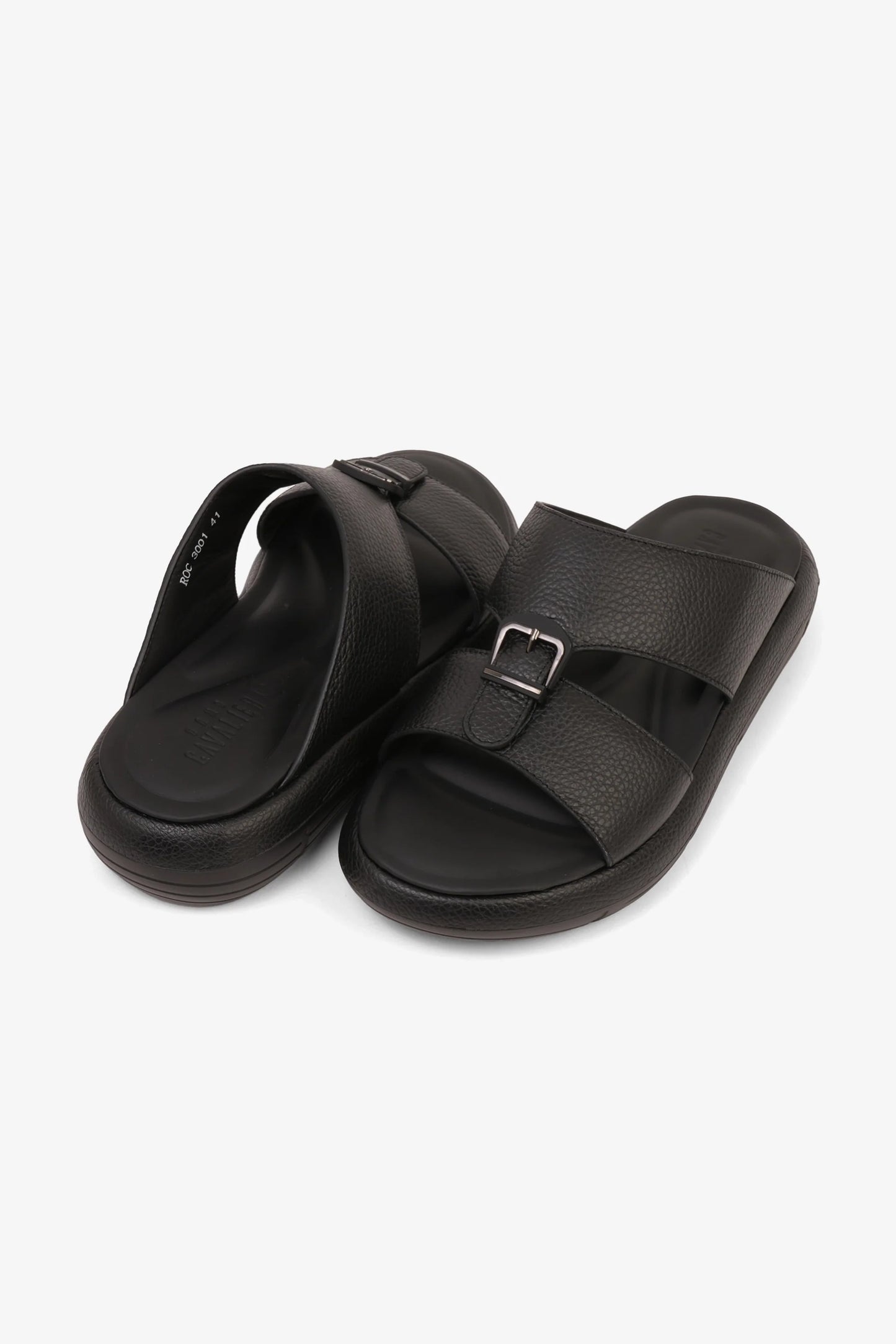 Cavalier Uomo Men's Vertex Arabic Sandals Black MSDCVROC3001