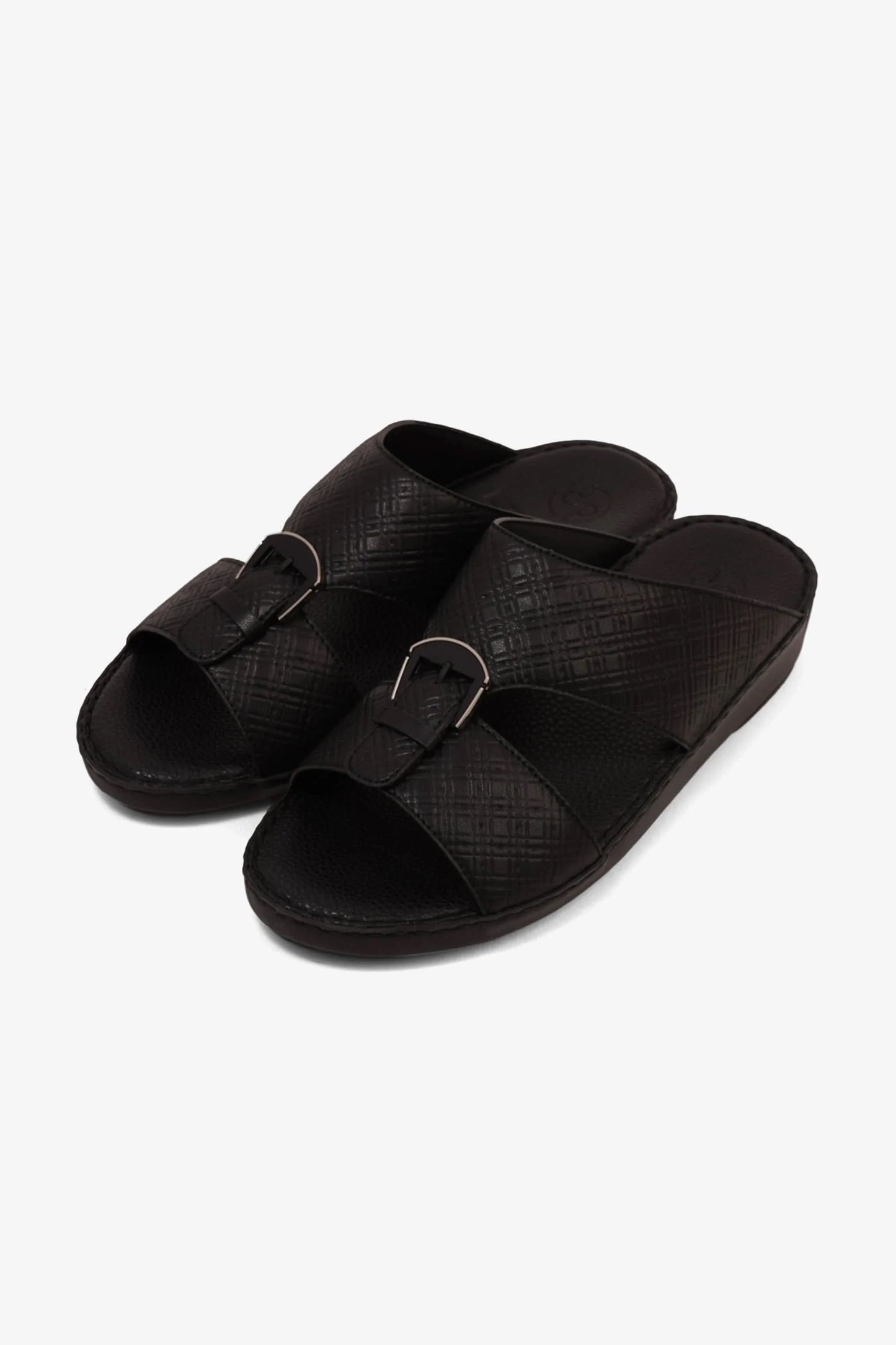 Comfort Plus Men's Cushioned Slip-On Sandals Black MSDCP7013