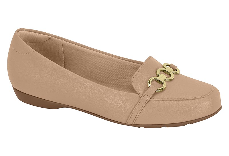 SAPATO FEMININO   NAPA FLOATHER NATURE -	BEIGE