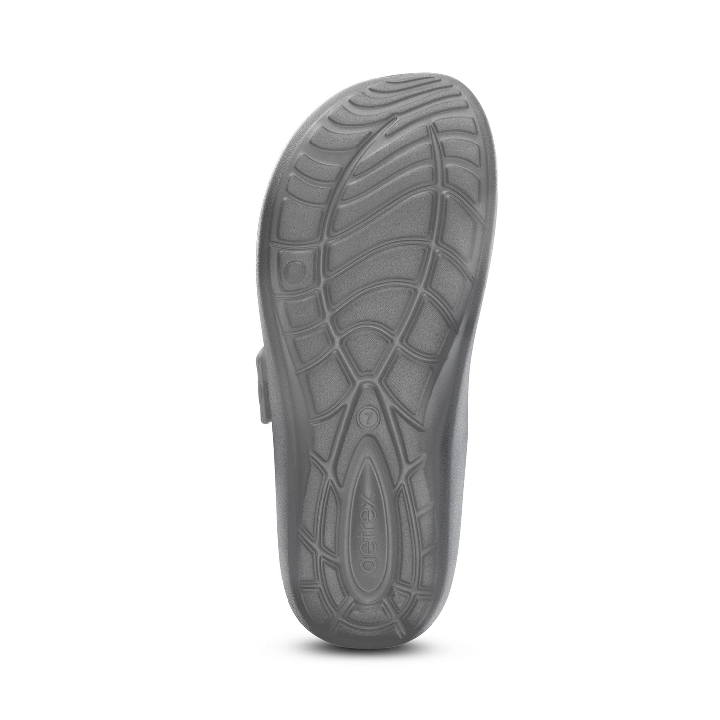 Aetrex Kaia Women's Two Band Slide Orthotic Sandals Pewter