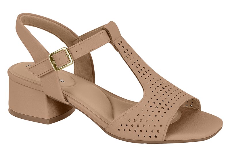 SANDALIA FEMININA   NAPA FLOATHER NATURE	NUDE