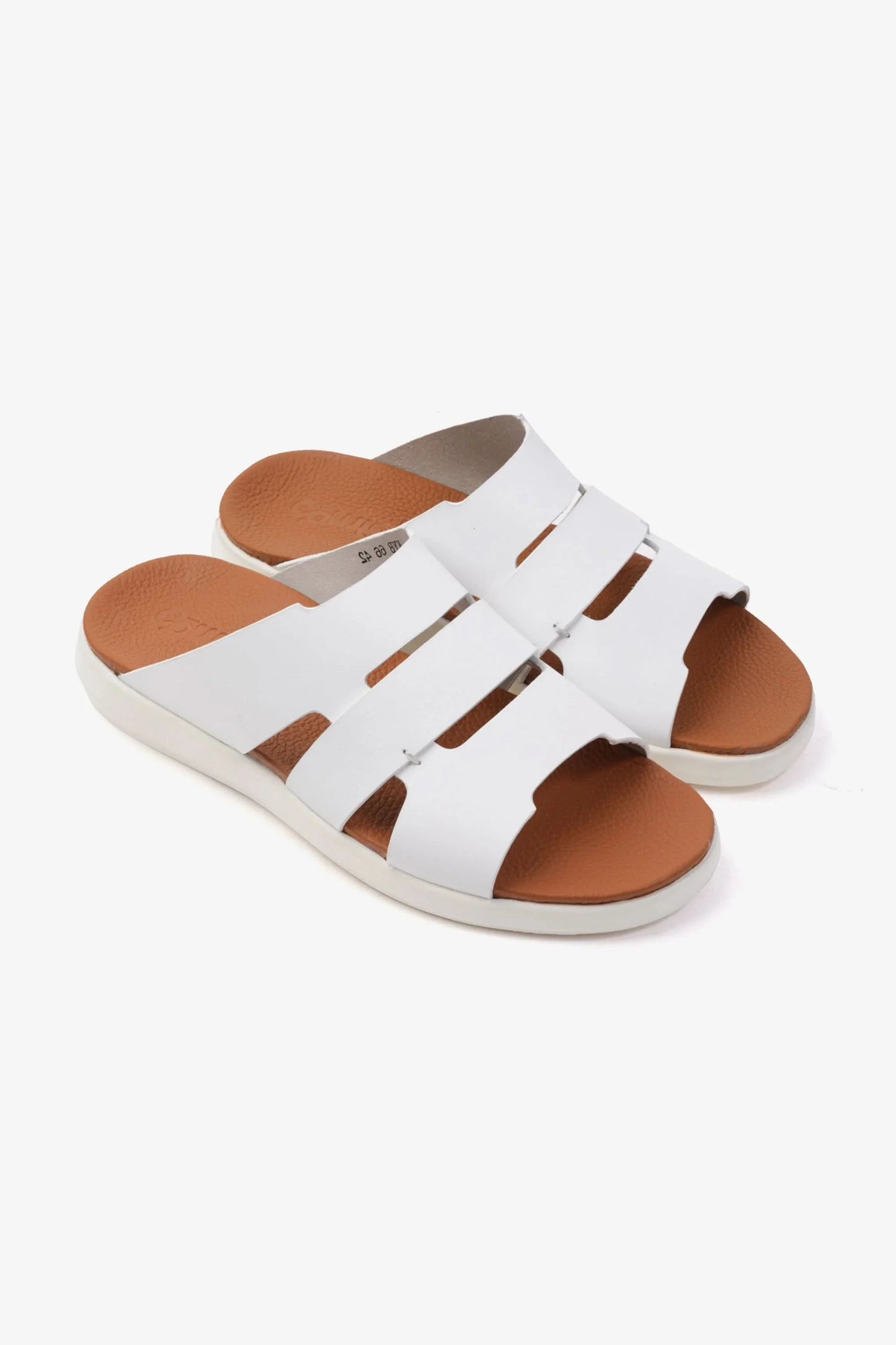 Comfort Plus Men's 2.2mm Arabic Sandals White MSDCPKYB66