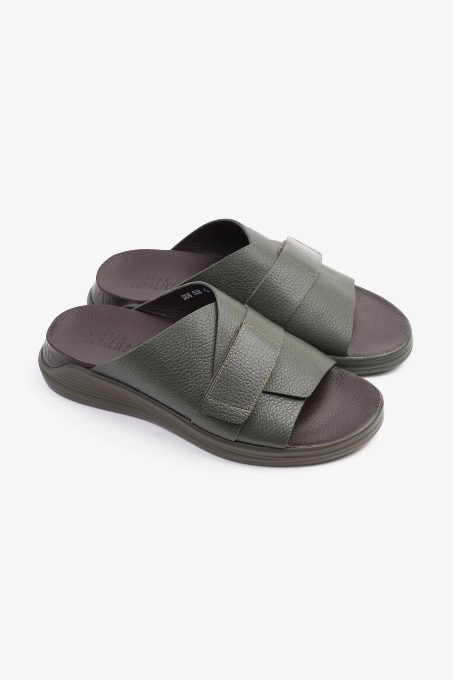 Cavalier Uomo Men's Strappy Sandals Olive MSDCVSUN508